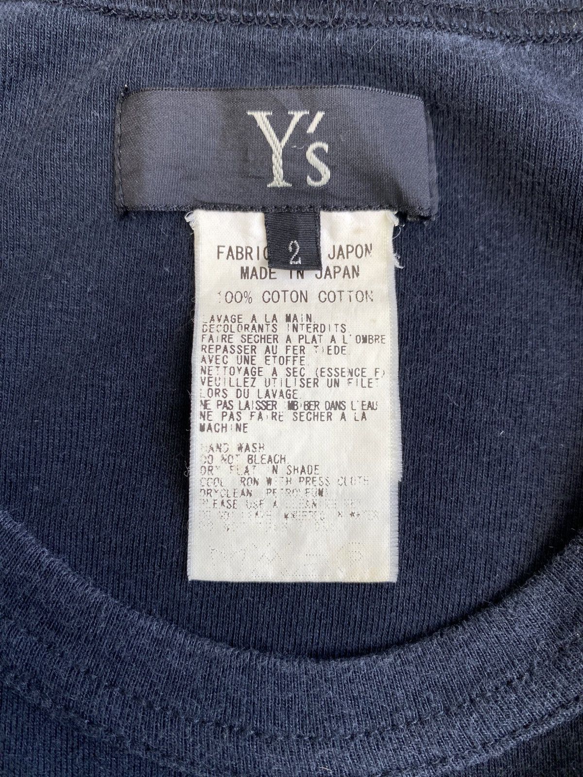 Y's Vintage Y’s by Yohji Yamamoto Wide Hem Tshirt Size M / US 6-8 / IT 42-44 - 11 Thumbnail