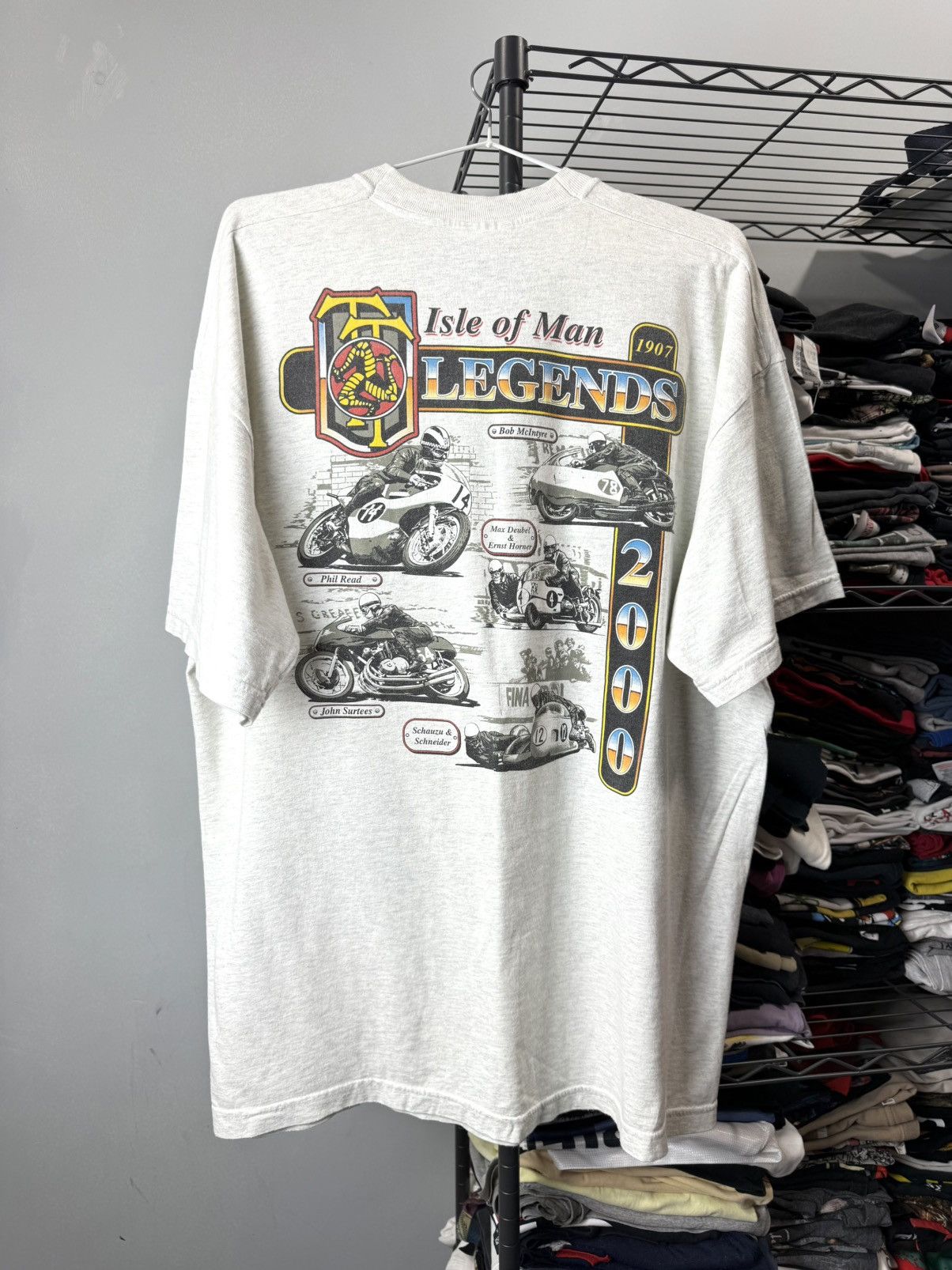 Vintage Rare Vintage 2000 Isle Of Man Racing T Shirt Rally Nascar Size US XL / EU 56 / 4 - 2 Thumbnail