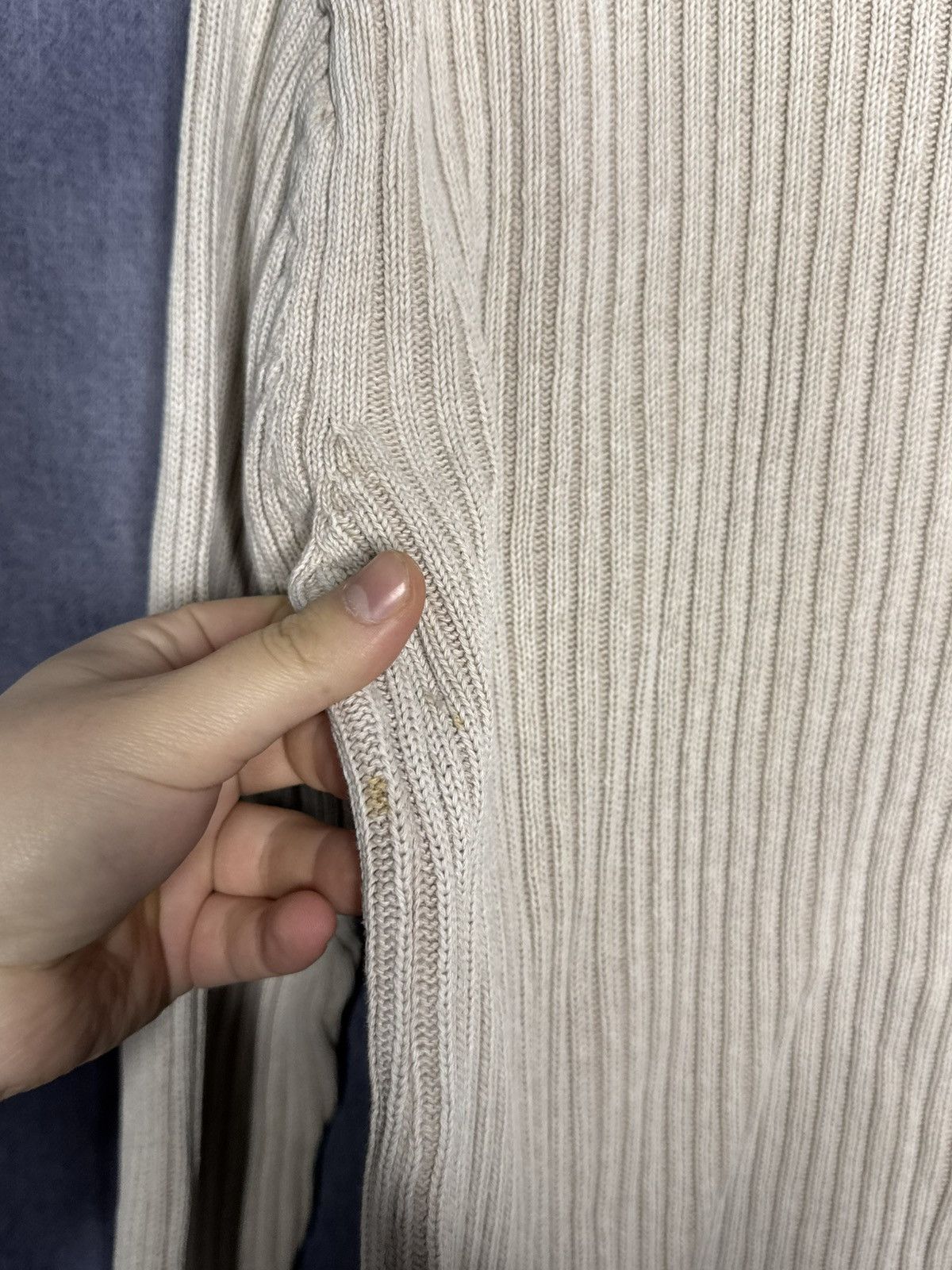 If Six Was Nine Vintage Y2K Striped Ribbed Sweater Knit IfSixWasNine Style Size US XL / EU 56 / 4 - 7 Thumbnail