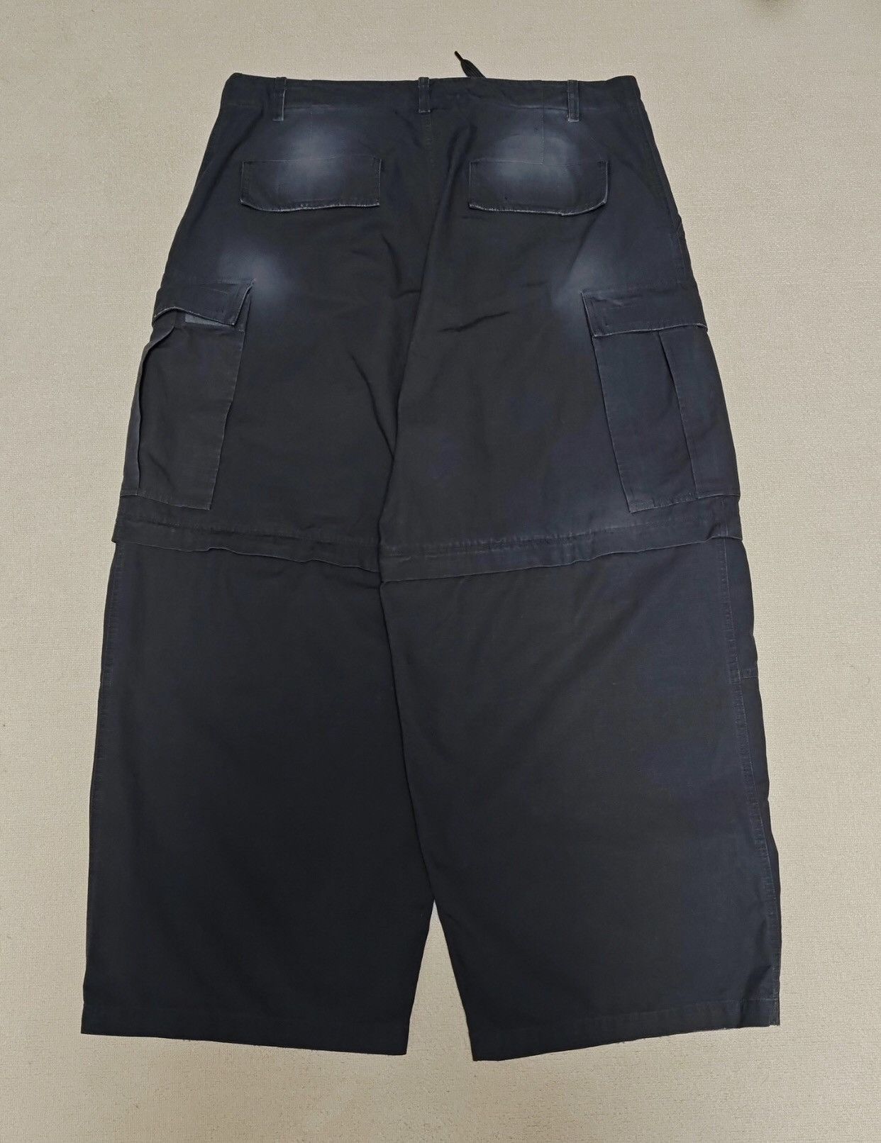 Balenciaga Balenciaga 24fw Dirty Mud Stained Cargo Wide Leg Work Pants Size US 30 / EU 46 - 3 Thumbnail