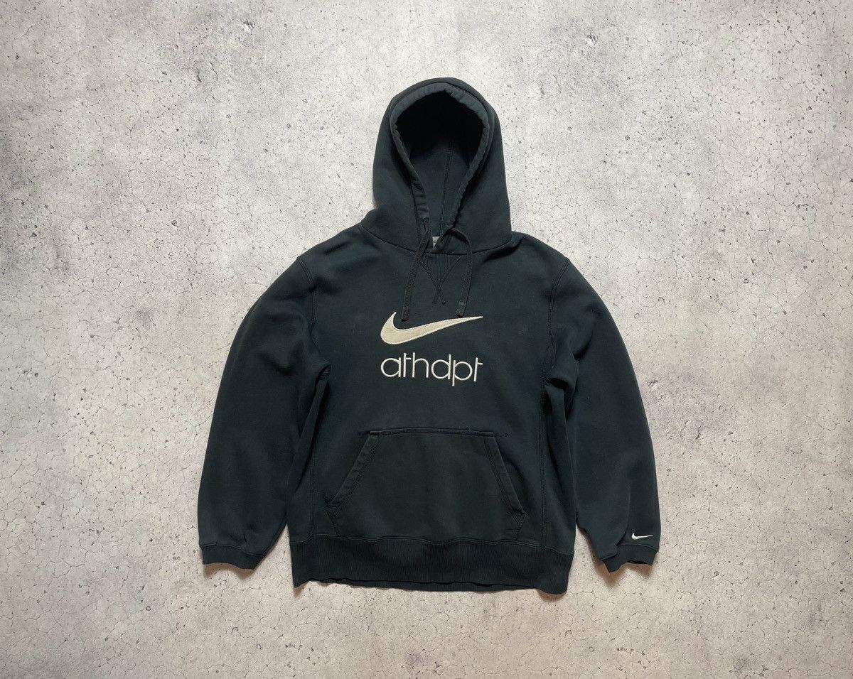 Nike Vintage Baggy Nike Big Swoosh Athdpt Drill Hoodie Y2K Size US M / EU 48-50 / 2 - 1 Thumbnail