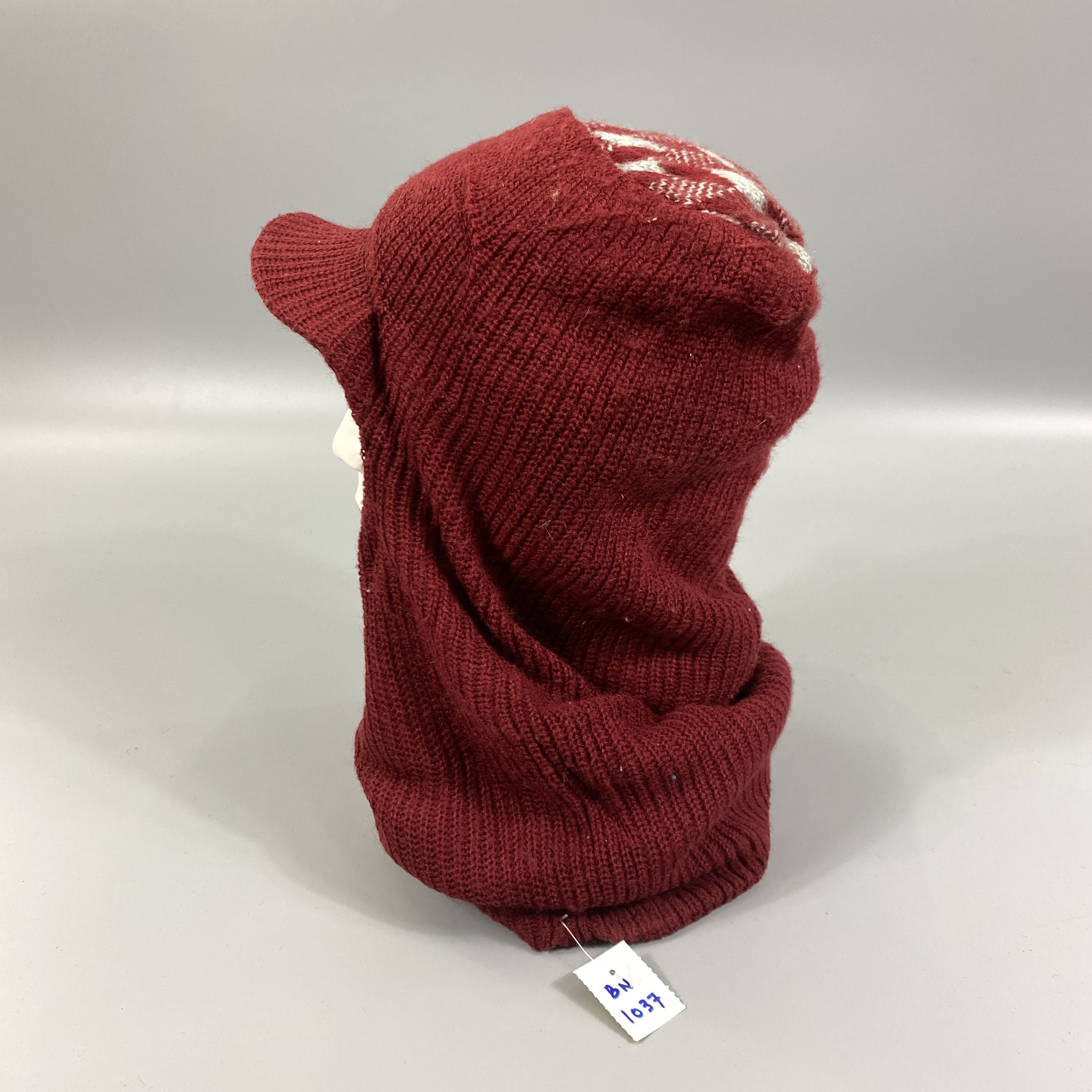 Japanese Brand Ski Mask Snow Cap Hat With Brim -BN1037 Size ONE SIZE - 2 Thumbnail