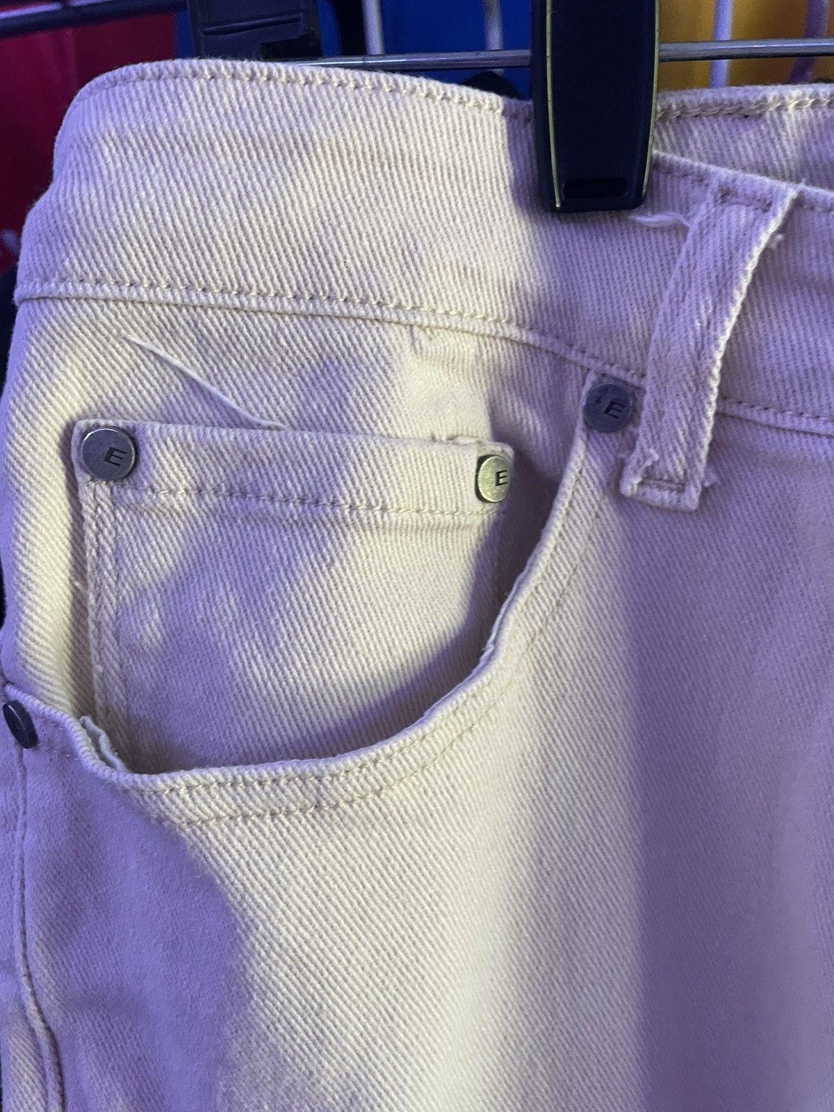 EPTM. Eptm Cream Color Cargo Flare Pants Size US 32 / EU 48 - 3 Thumbnail