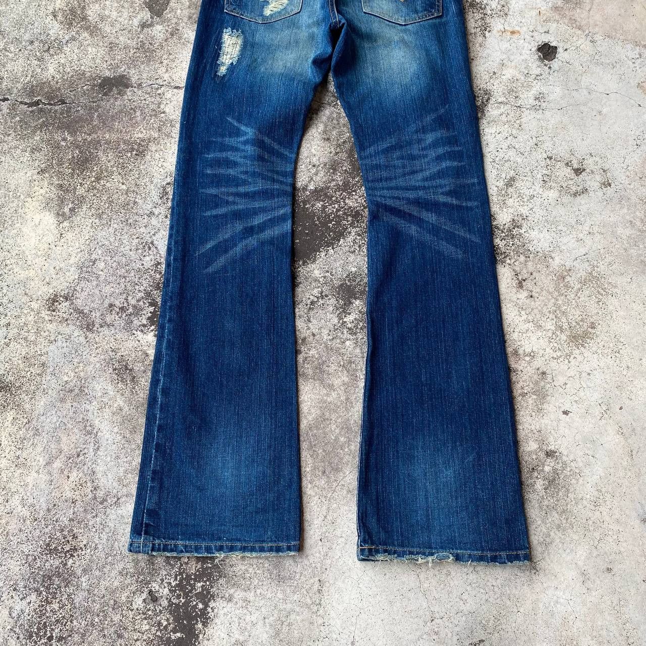 GOSTAR DE FUGA FLARED FUGA DISTRESSED DENIM BOOTCUT W29" Size US 30 / EU 46 - 12 Thumbnail