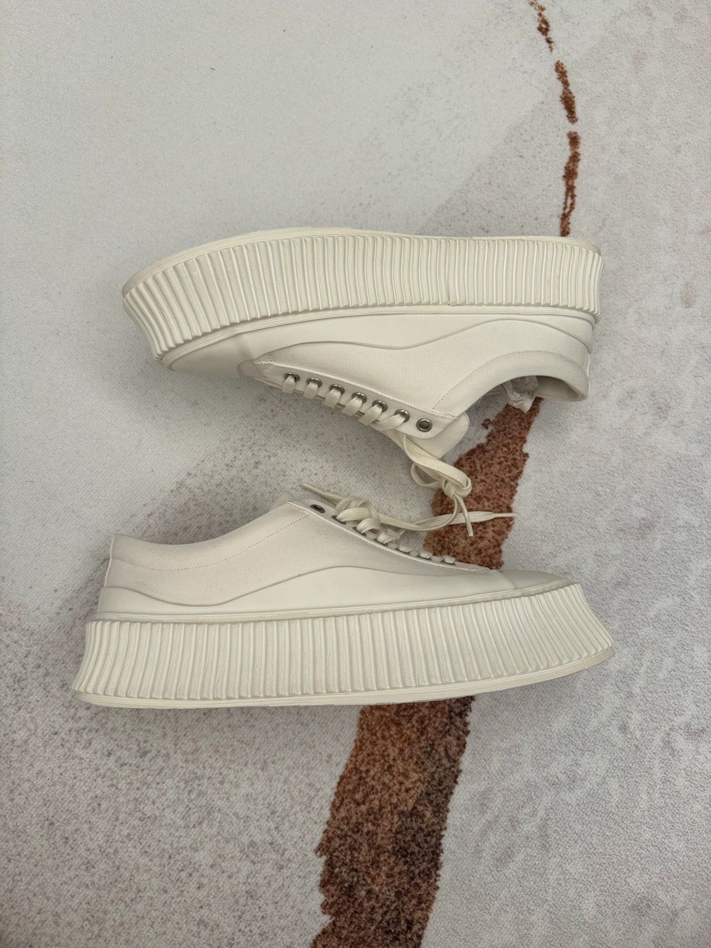 Jil Sander Jil Sander White Sneakers 39 (Fits 40) Unisex New Size US 8.5 / IT 38.5 - 3 Thumbnail