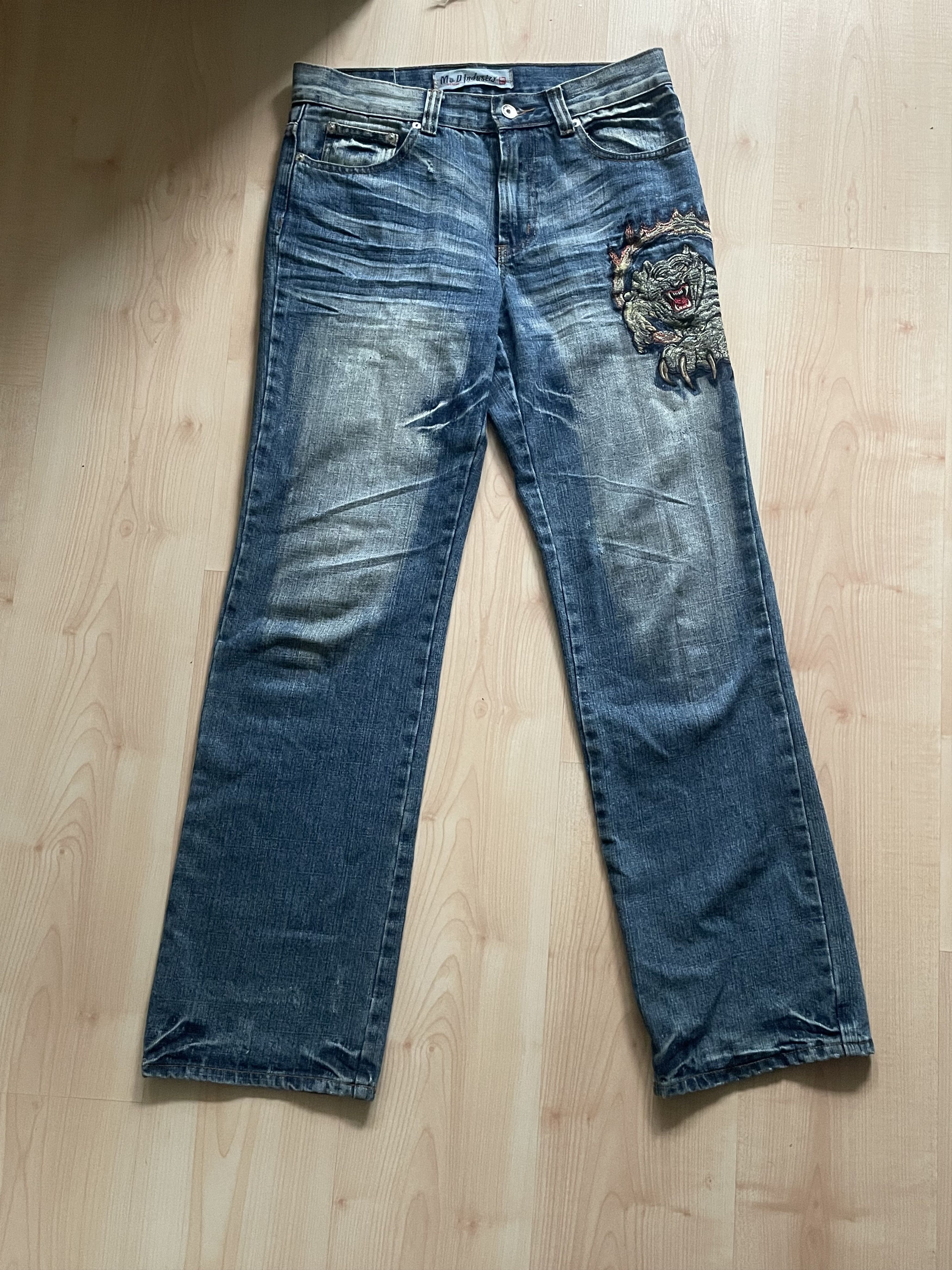 Other Vintage jeans straight fit y2k rap hip hop opium drill style Size US 30 / EU 46 - 2 Thumbnail