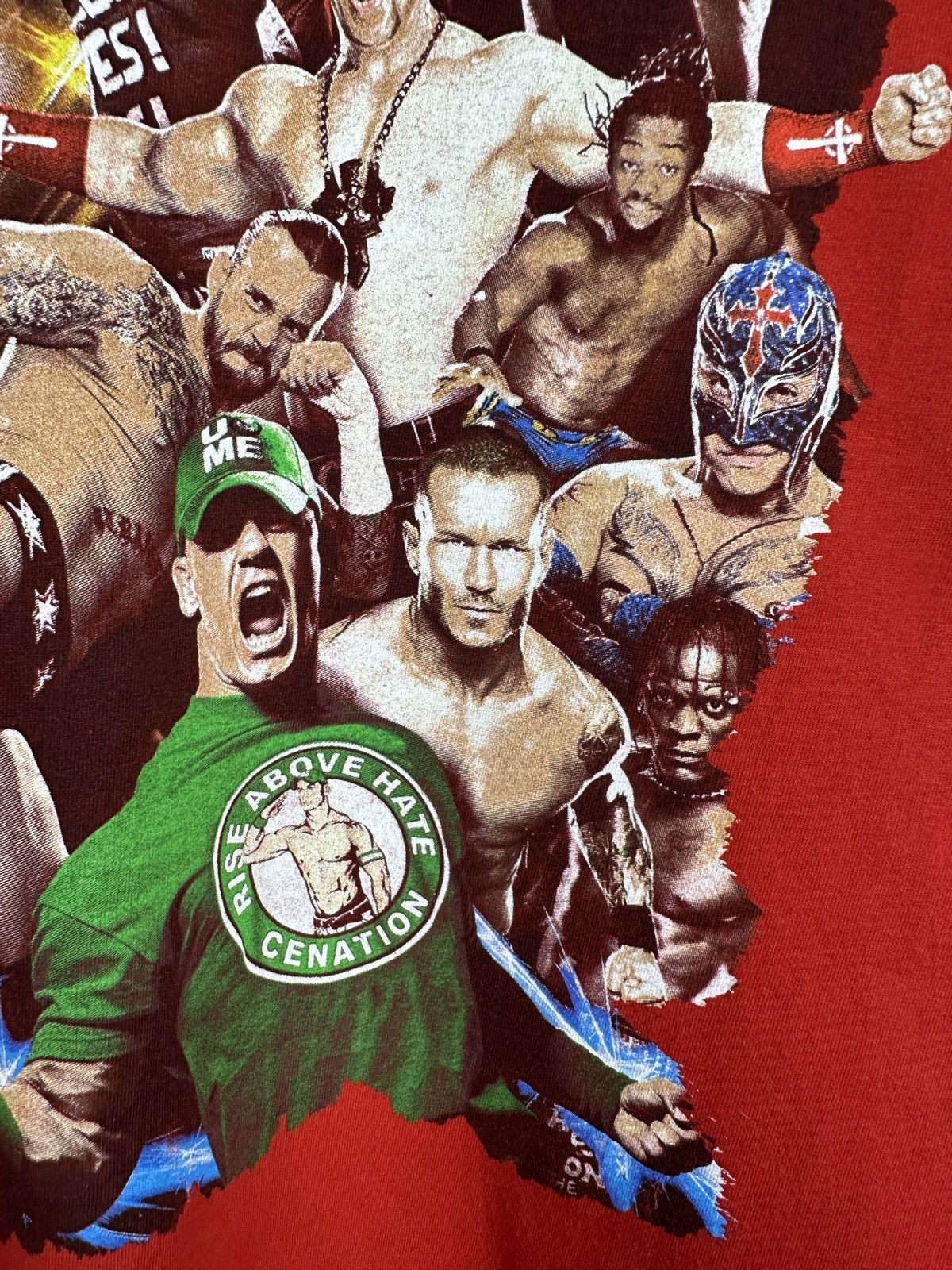 Vintage WWE Raw vs Smackdown Wrestling T Shirt Graphic Tee Size US M / EU 48-50 / 2 - 11 Thumbnail