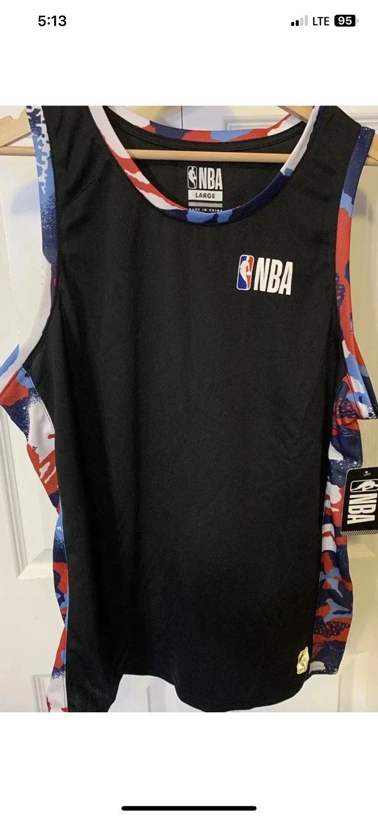 NBA Nba mens sz L jersey muscle t shirt tank blue Size US L / EU 52-54 / 3 - 1 Thumbnail