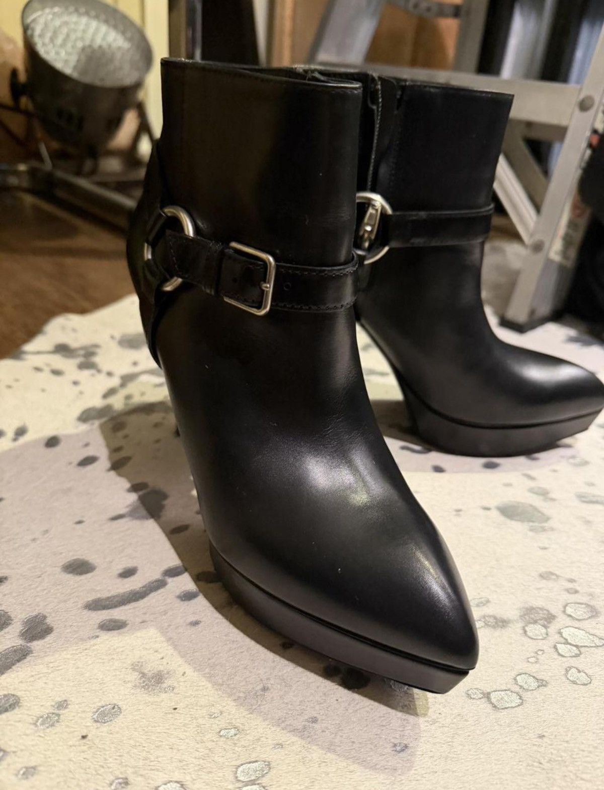 Yves Saint Laurent Saint laurent biker boots Size US 7.5 / IT 37.5 - 2 Thumbnail