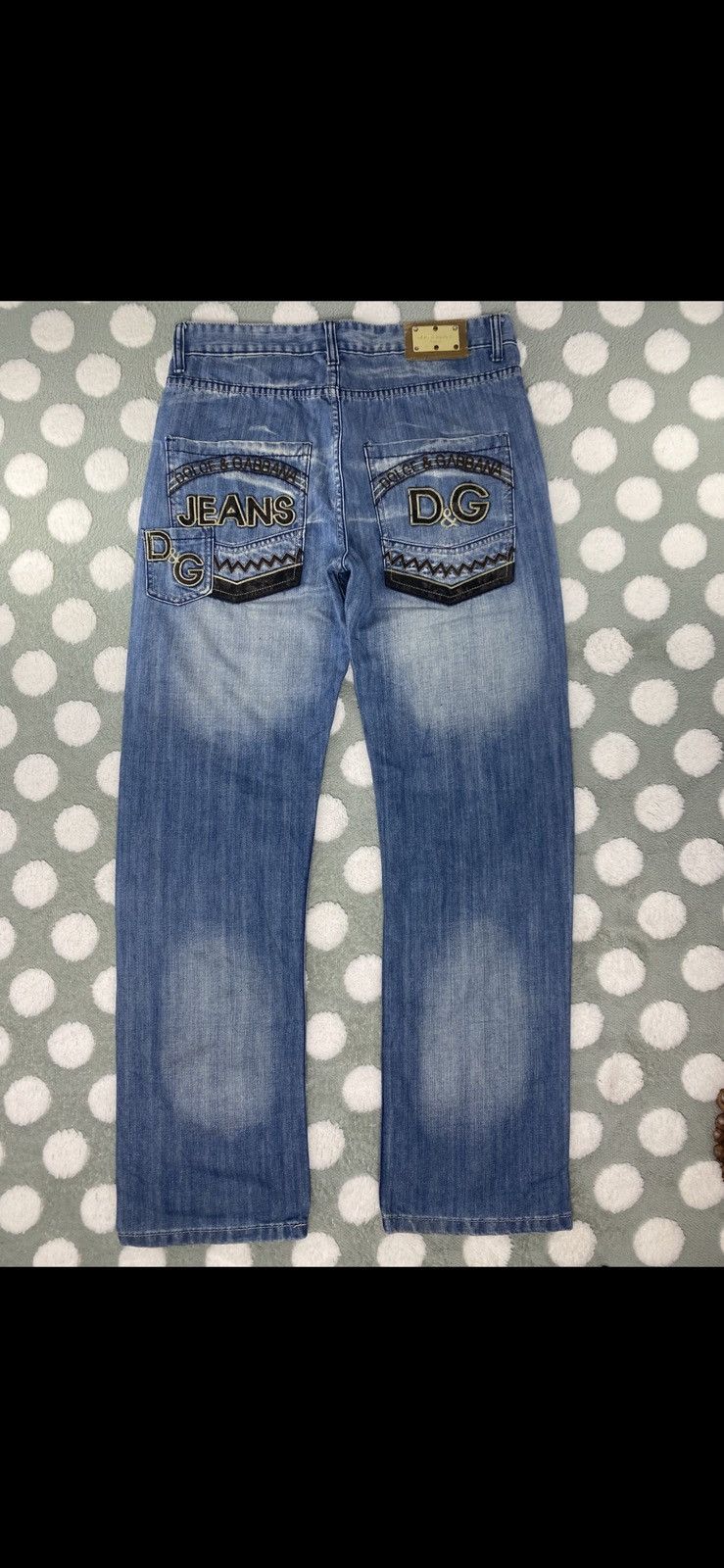 Dolce & Gabbana VINTAGE Y2K-era DOLCE &GABBANA JEANS BUTTONFLY Size US 34 / EU 50 - 3 Thumbnail