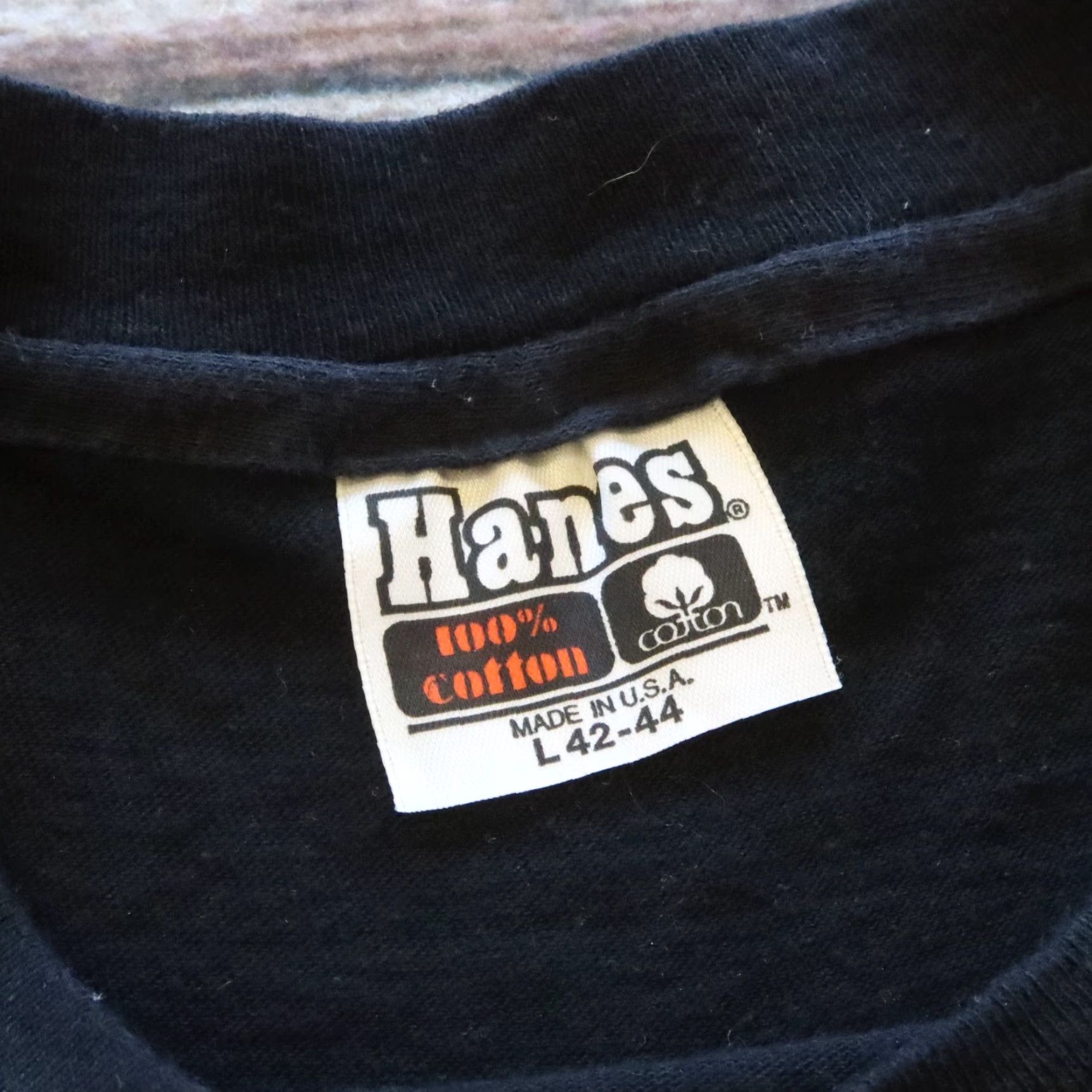 Hanes Vintage The Rolling Stones North America Tour Tshirt - Size L - Black - Men’s Size US L / EU 52-54 / 3 - 7 Thumbnail