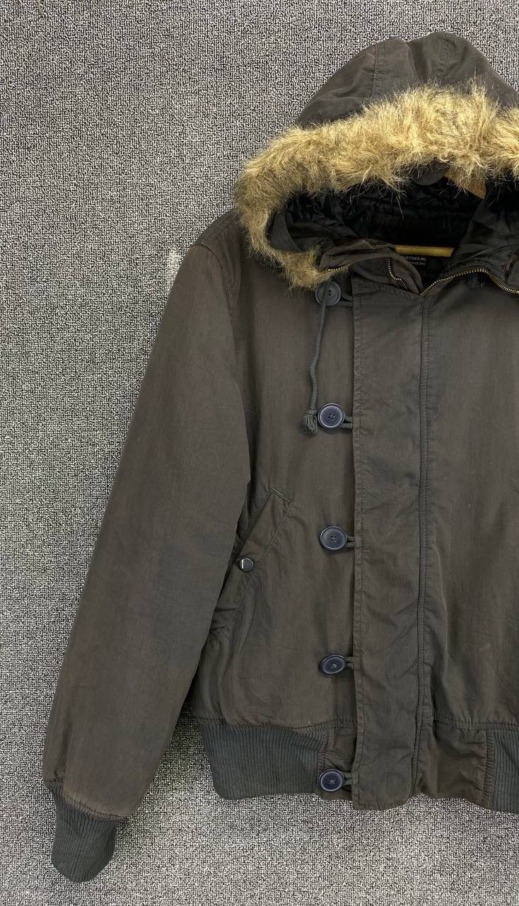 Alpha Industries Vintage Alpha Industries Faux Fur Hoodie Long Jacket Size L / US 10 / IT 46 - 3 Thumbnail