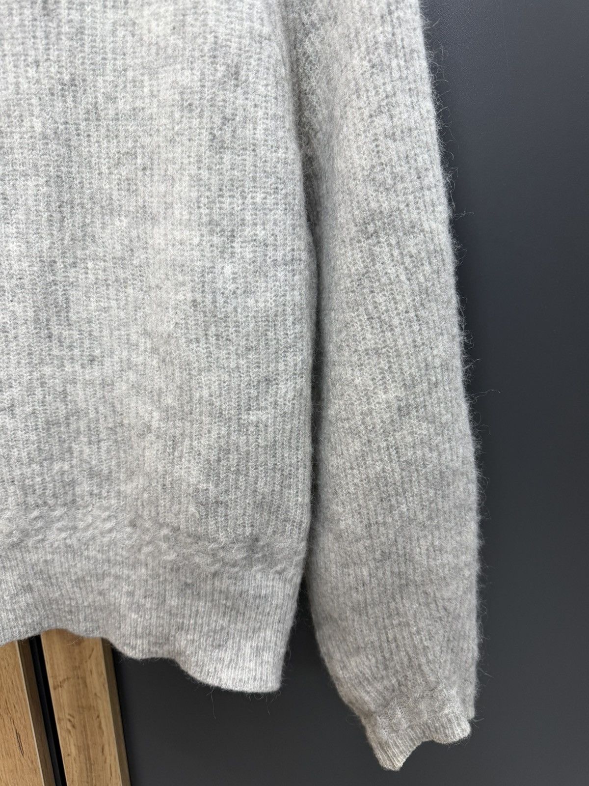 Sezane Sezane La Maille Grey Baby Alpaca Blend Sweater Womens XS Size XS / US 0-2 / IT 36-38 - 4 Thumbnail