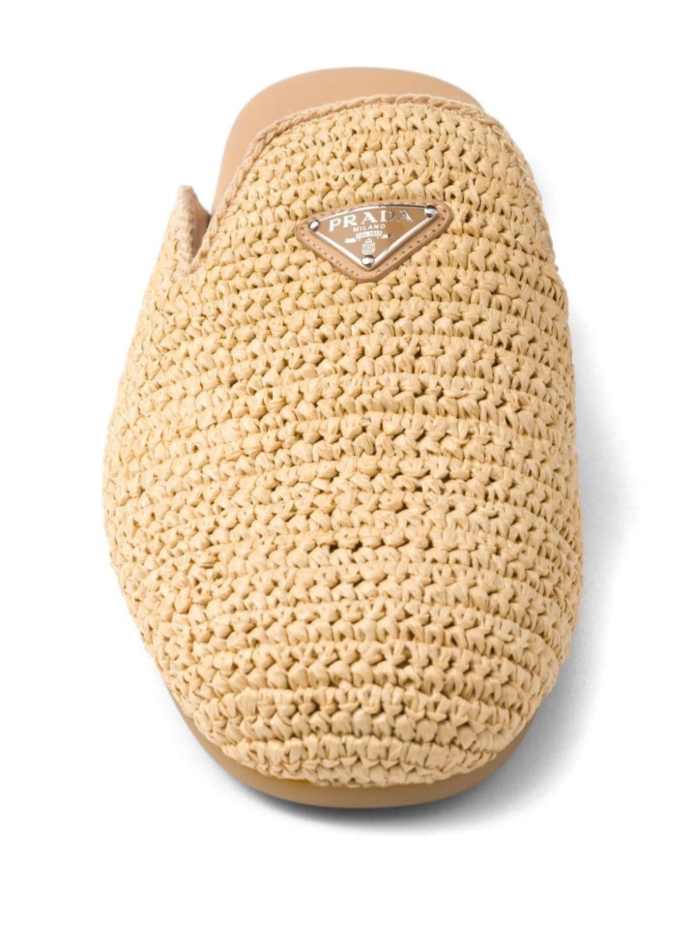 Prada o1bcso1str1025 Crochet Slippers in Beige Size US 9.5 / EU 42-43 - 4 Thumbnail