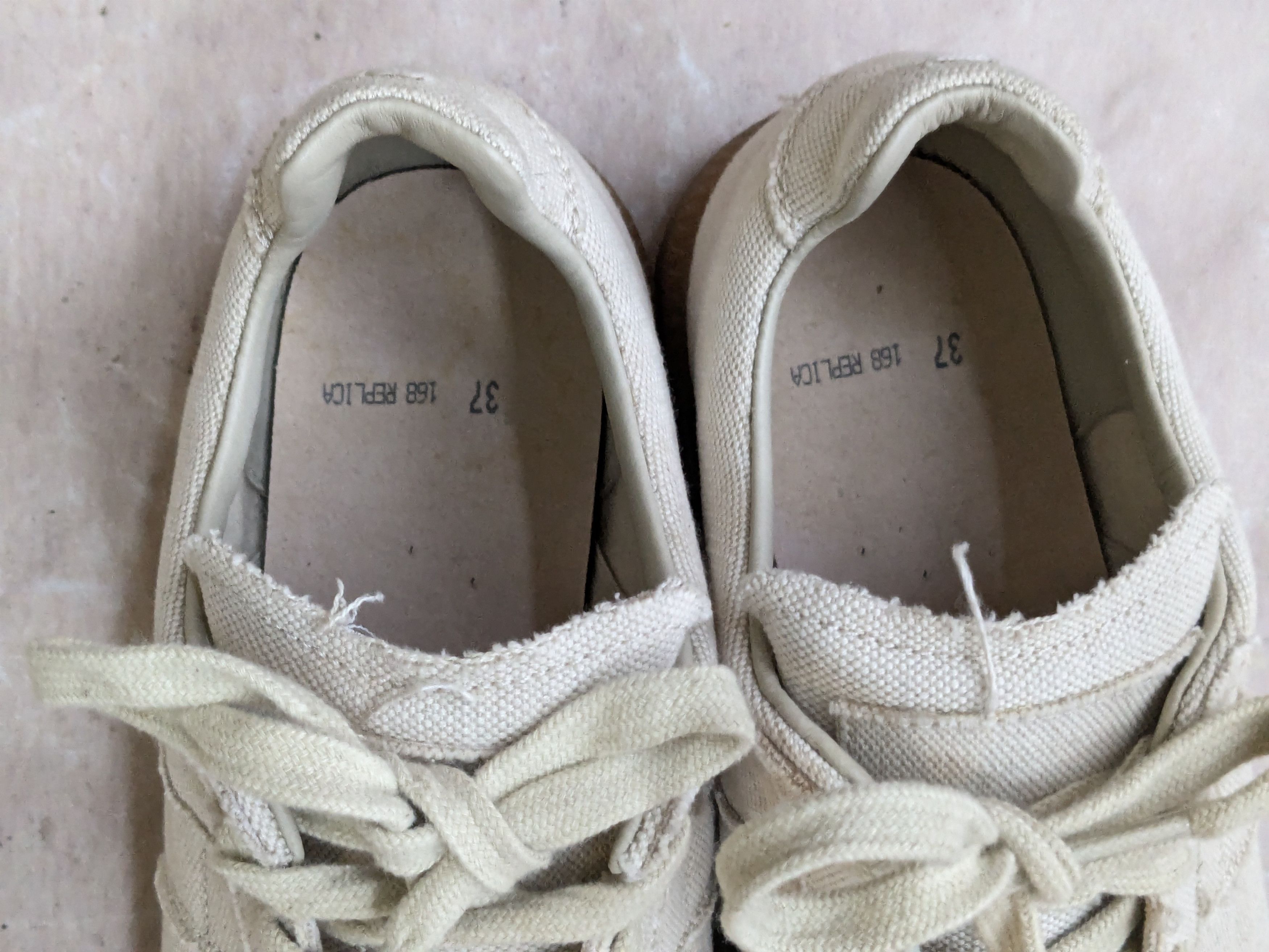 Jewelry Maison Margiela Replica GAT Beige Canvas Low 37 7 Size US 7 / IT 37 - 8 Thumbnail