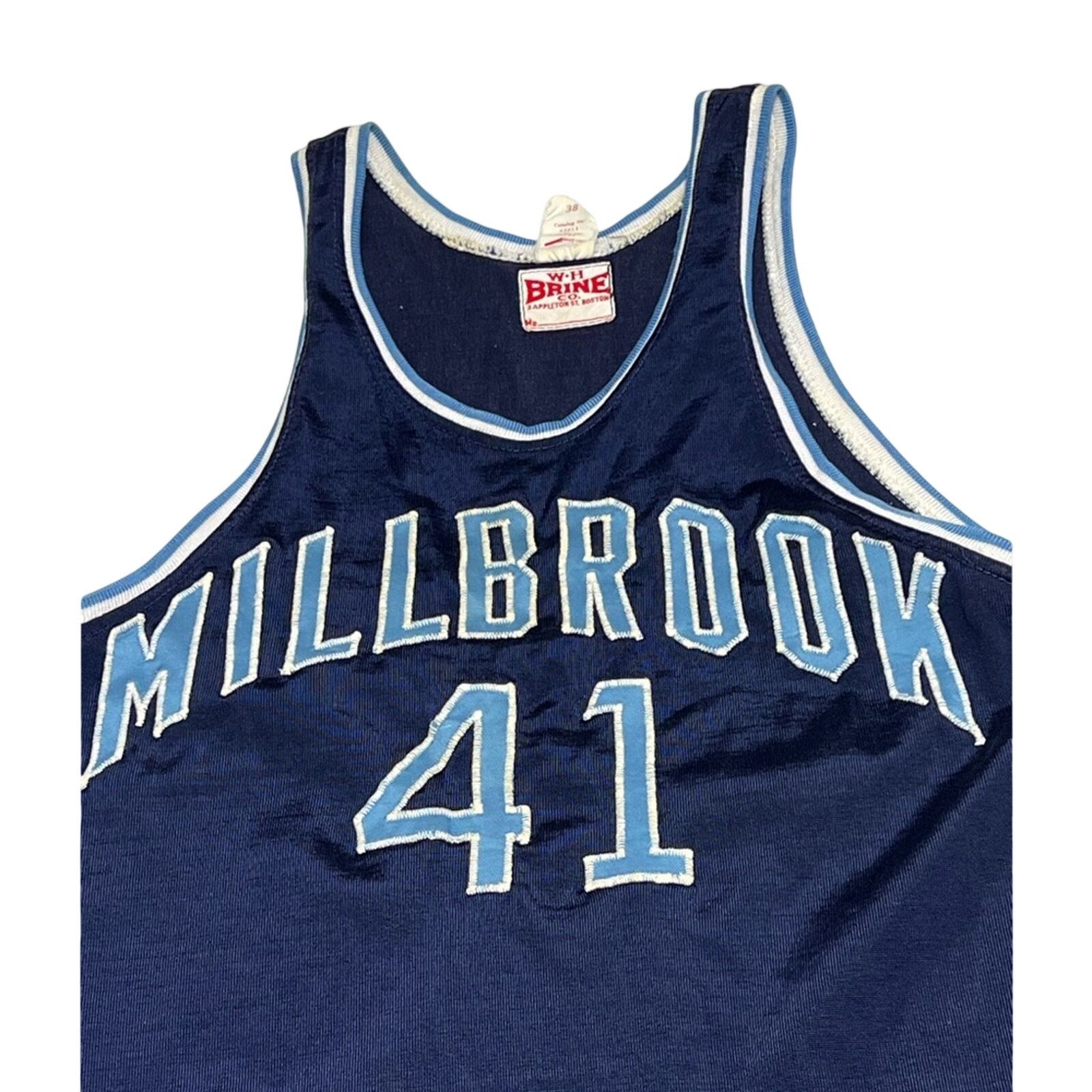 Other 1950s WH Brine Millbrook High Basketball Jersey SIZE 38 RARE Size US M / EU 48-50 / 2 - 3 Thumbnail