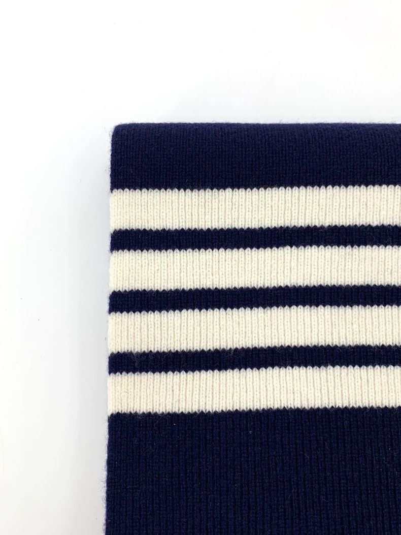 Thom Browne Thom Browne Size 0 Dark blue classic four-bar wool knitted Size ONE SIZE - 3 Thumbnail
