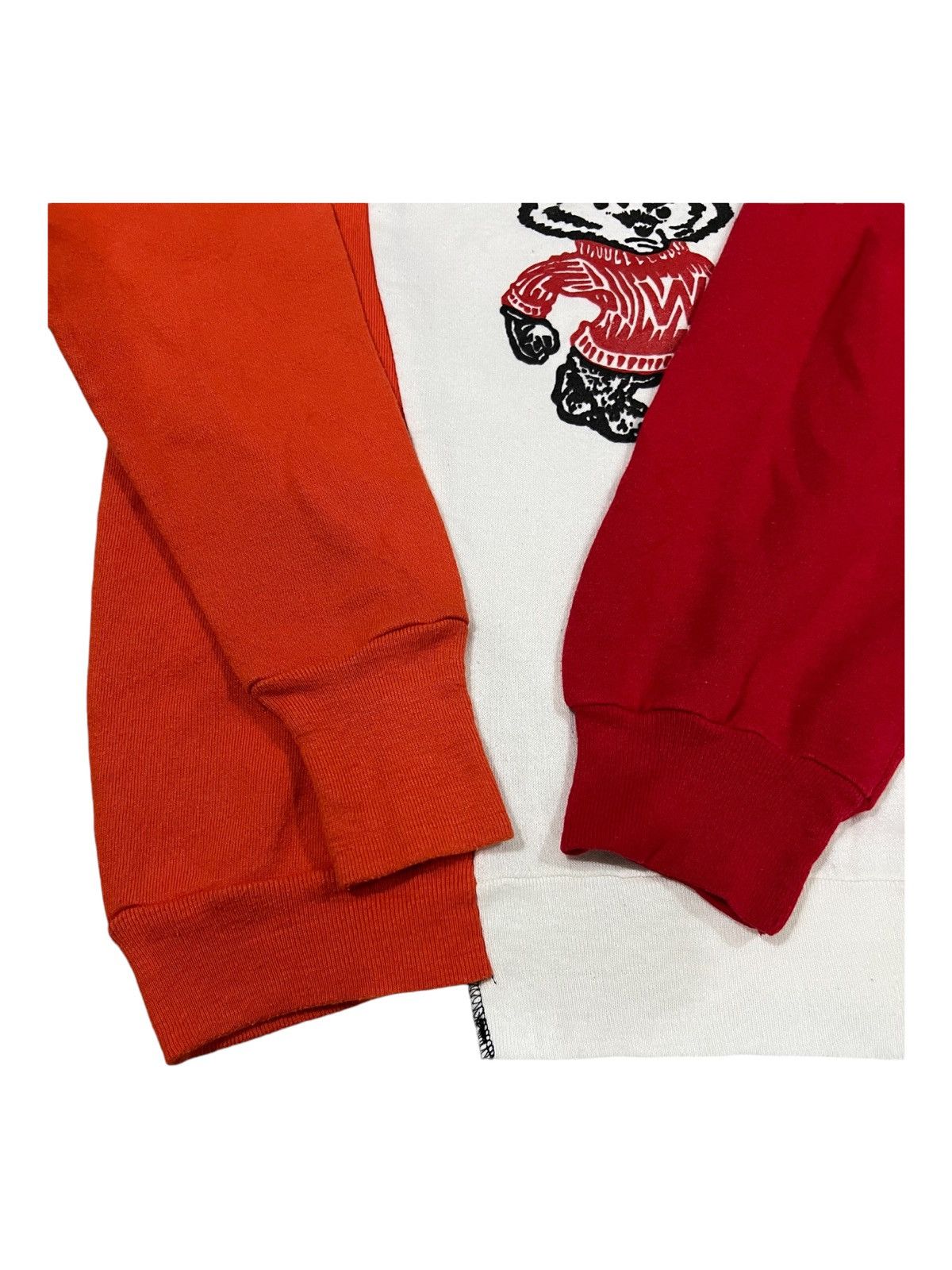 Japanese Brand × Nepenthes × Vintage 1980s Wisconsin University Mascot Three Cuts Sweatshirt Size US M / EU 48-50 / 2 - 3 Thumbnail