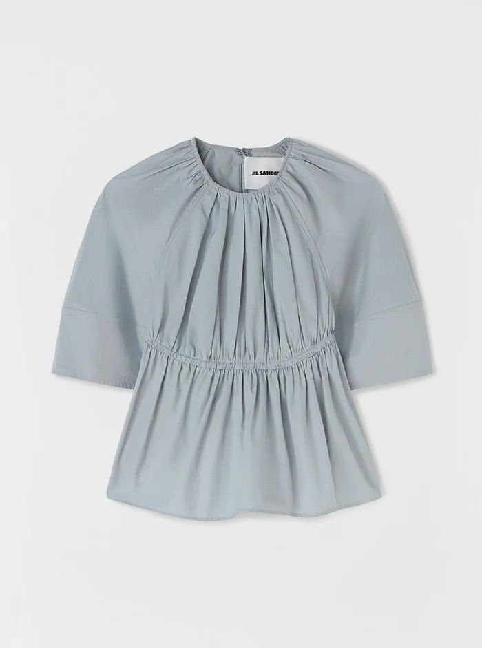 o1y1025 Short Sleeves Blouse in Sage Green