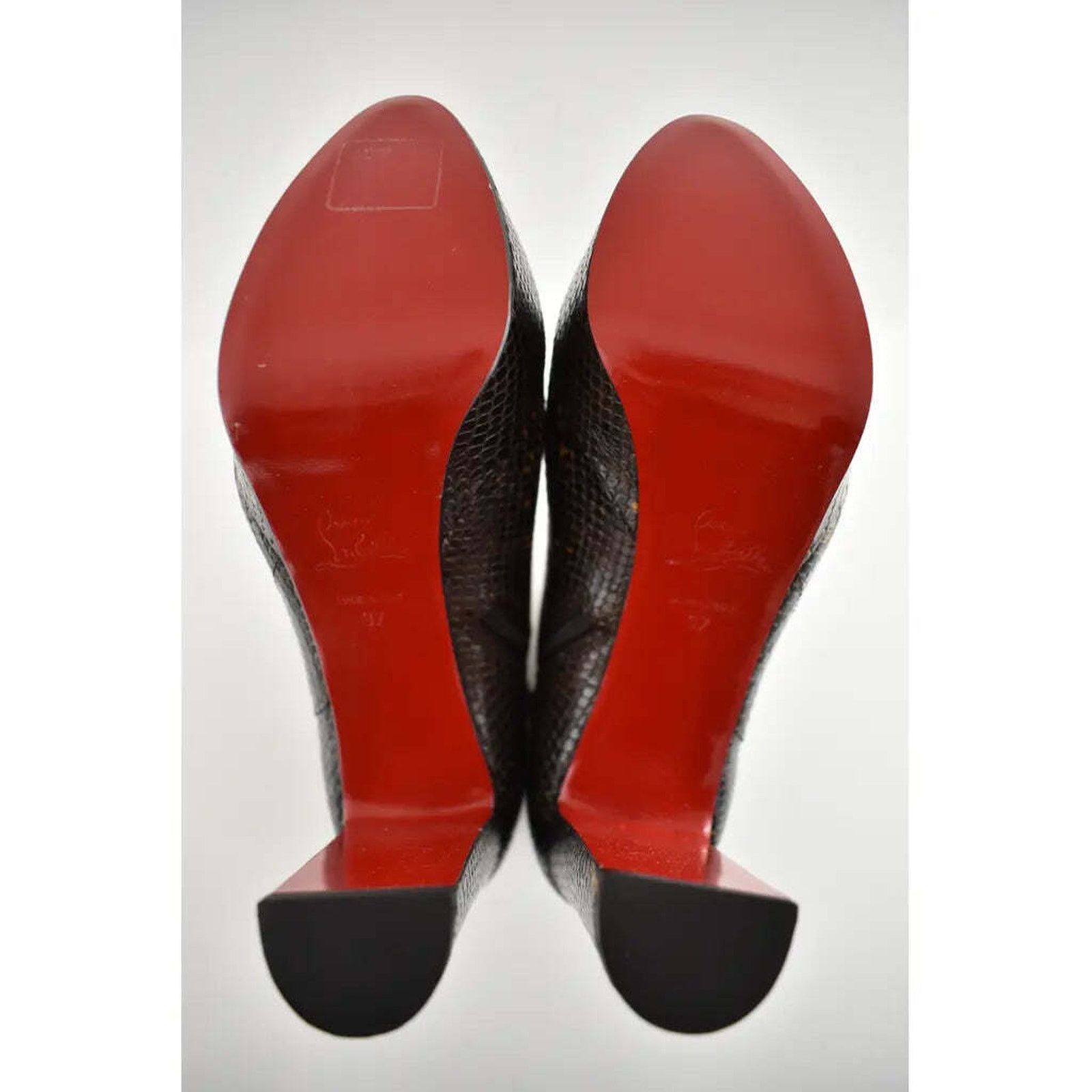 Christian Louboutin Christian Louboutin Janis Boot Alta 120 Dark Brown Platform Size US 7 / IT 37 - 12 Thumbnail