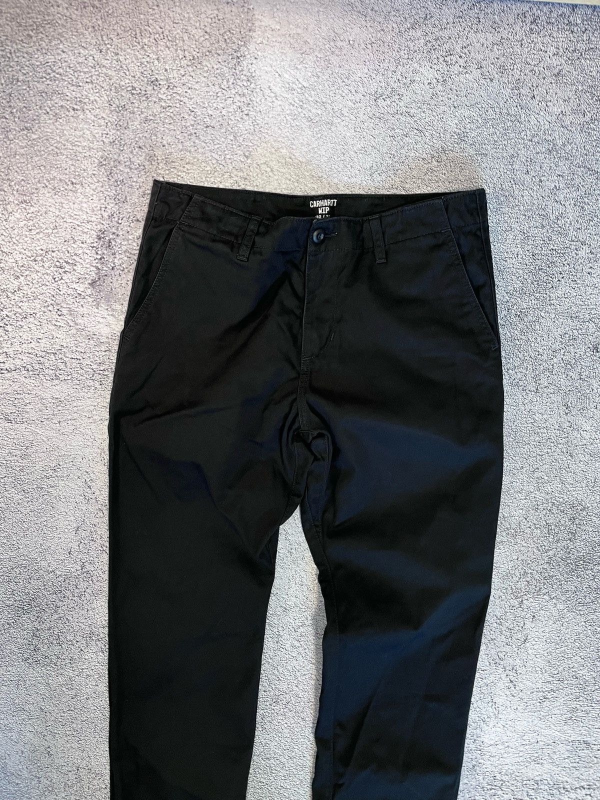 Carhartt Wip Carhartt WIP Clute Pants Black Workwear Chino Streetwear Size US 32 / EU 48 - 4 Thumbnail