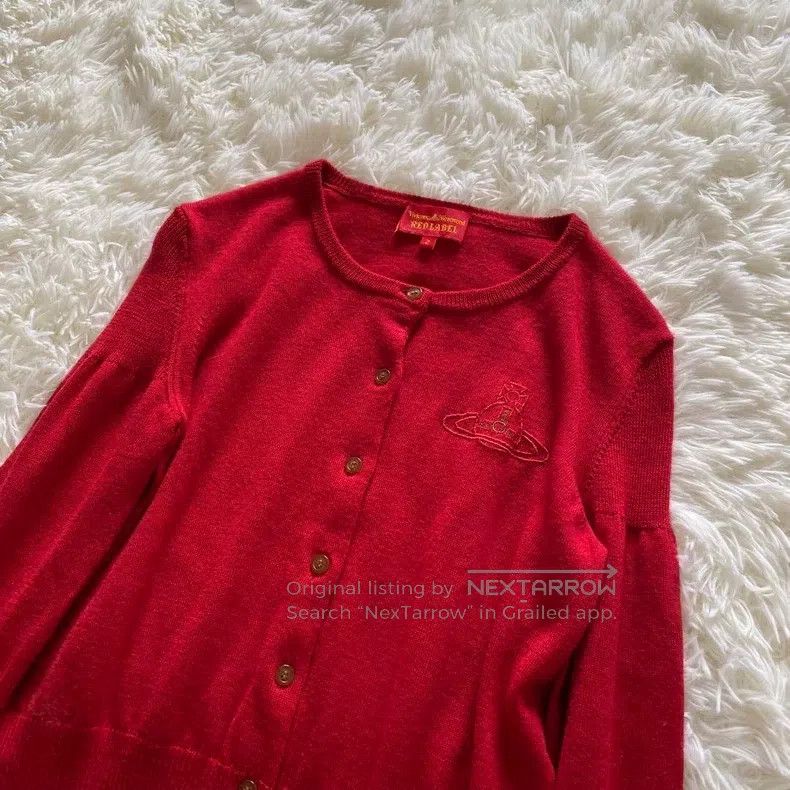 Vivienne Westwood Vivienne Westwood Red Knit Sweater Size M / US 6-8 / IT 42-44 - 2 Thumbnail