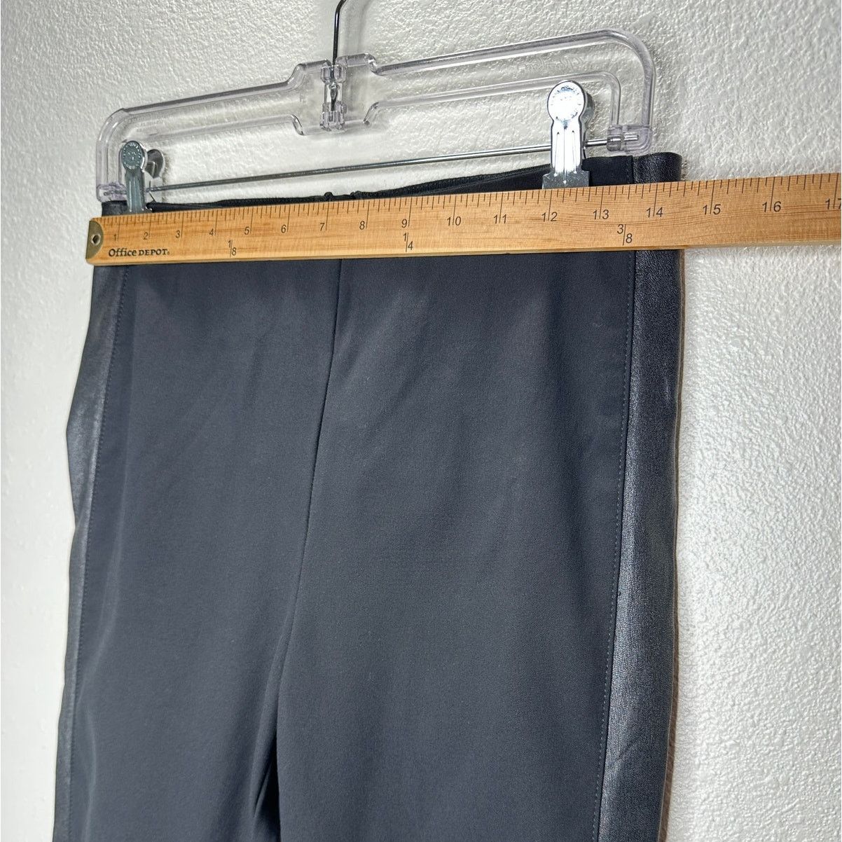 Rag & Bone Rag & Bone Black Lamb Leather Side Stripe Back Zip Pants 8 Size 30" / US 8 / IT 44 - 10 Thumbnail