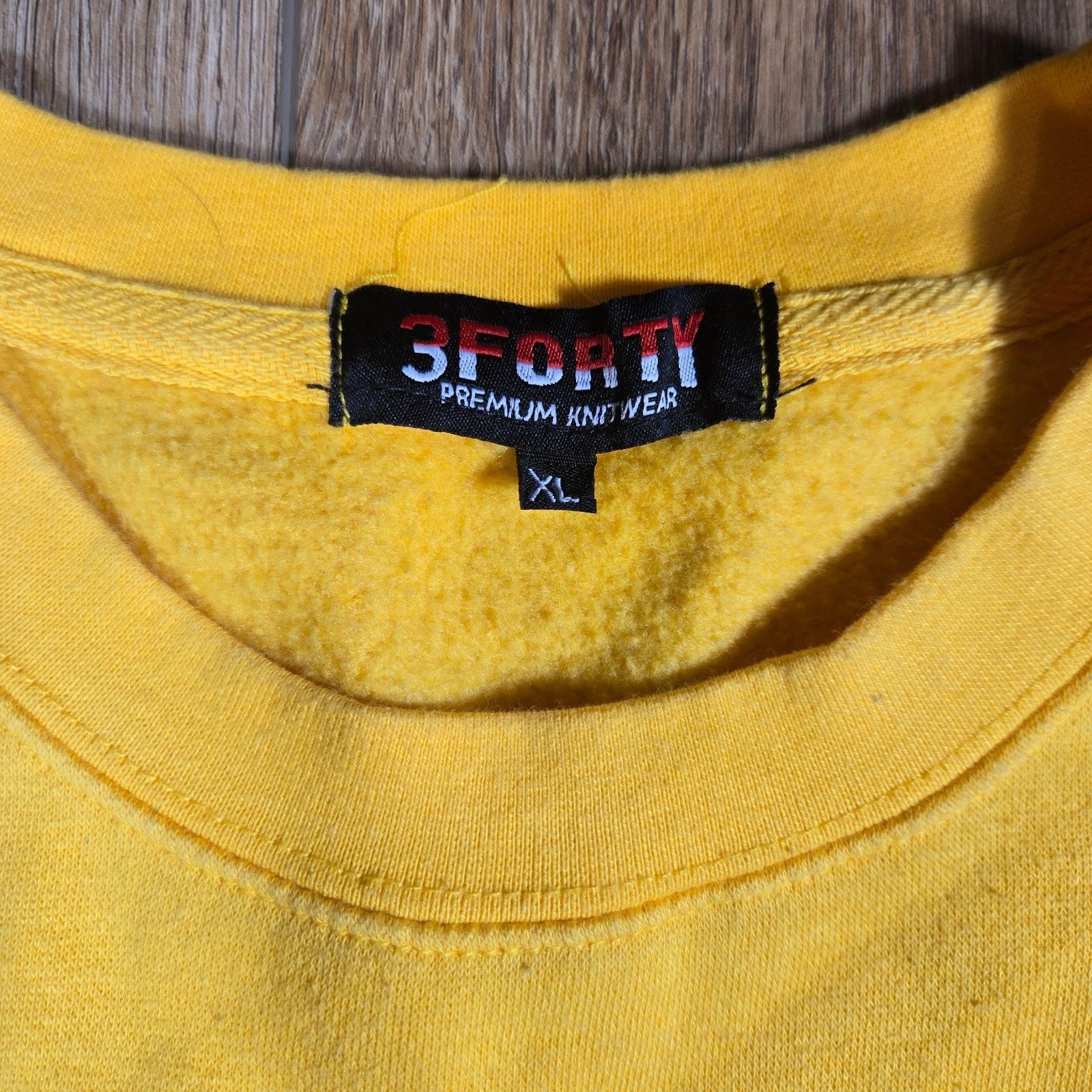 Other 3Forty Streets Raised Me Yellow Varsity Sweatshirt XL Size US XL / EU 56 / 4 - 3 Thumbnail