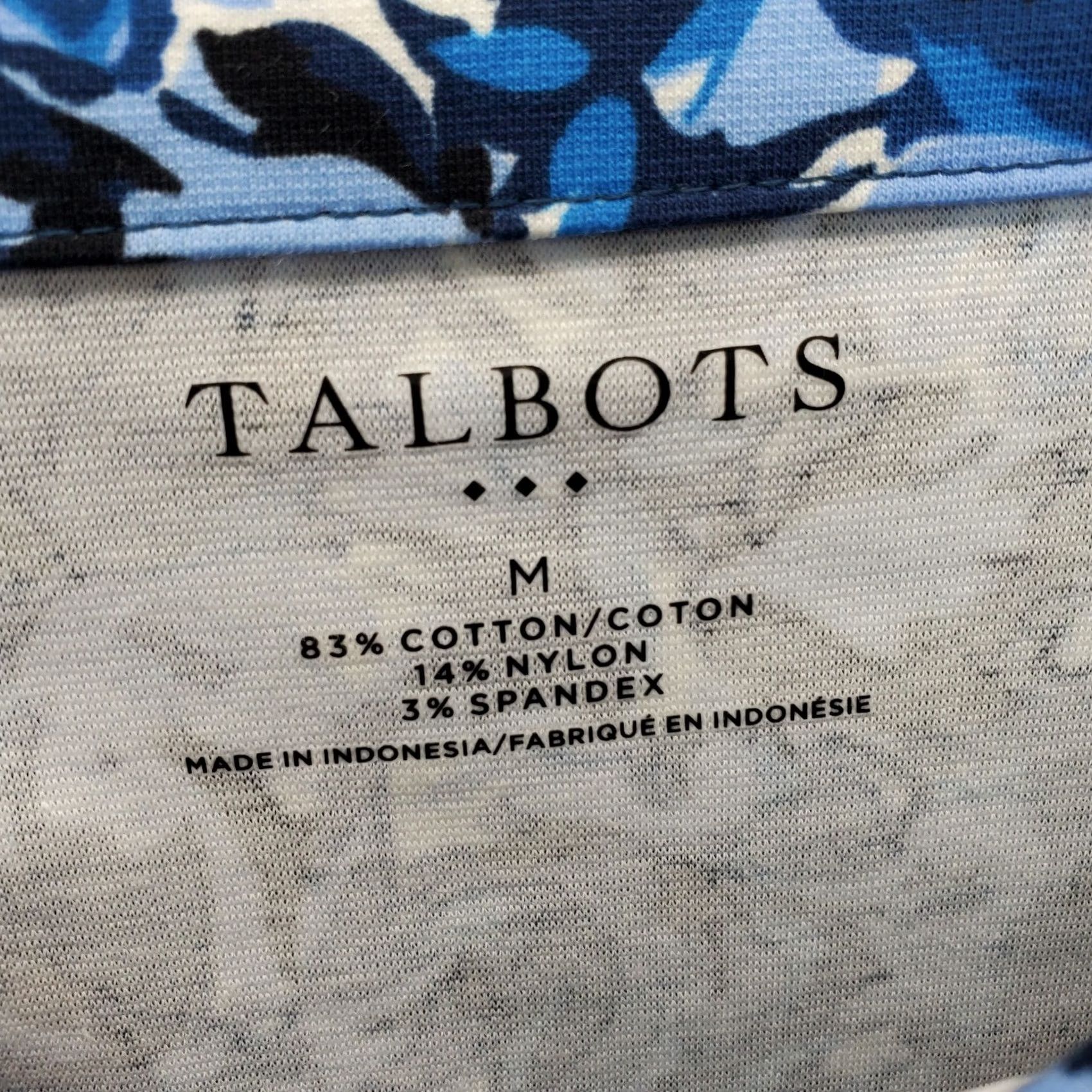 Talbots Talbots Blouse Women Size M Multicolor Floral Cotton Stretch Long Sleeve Pullover Shirt Size M / US 6-8 / IT 42-44 - 4 Thumbnail