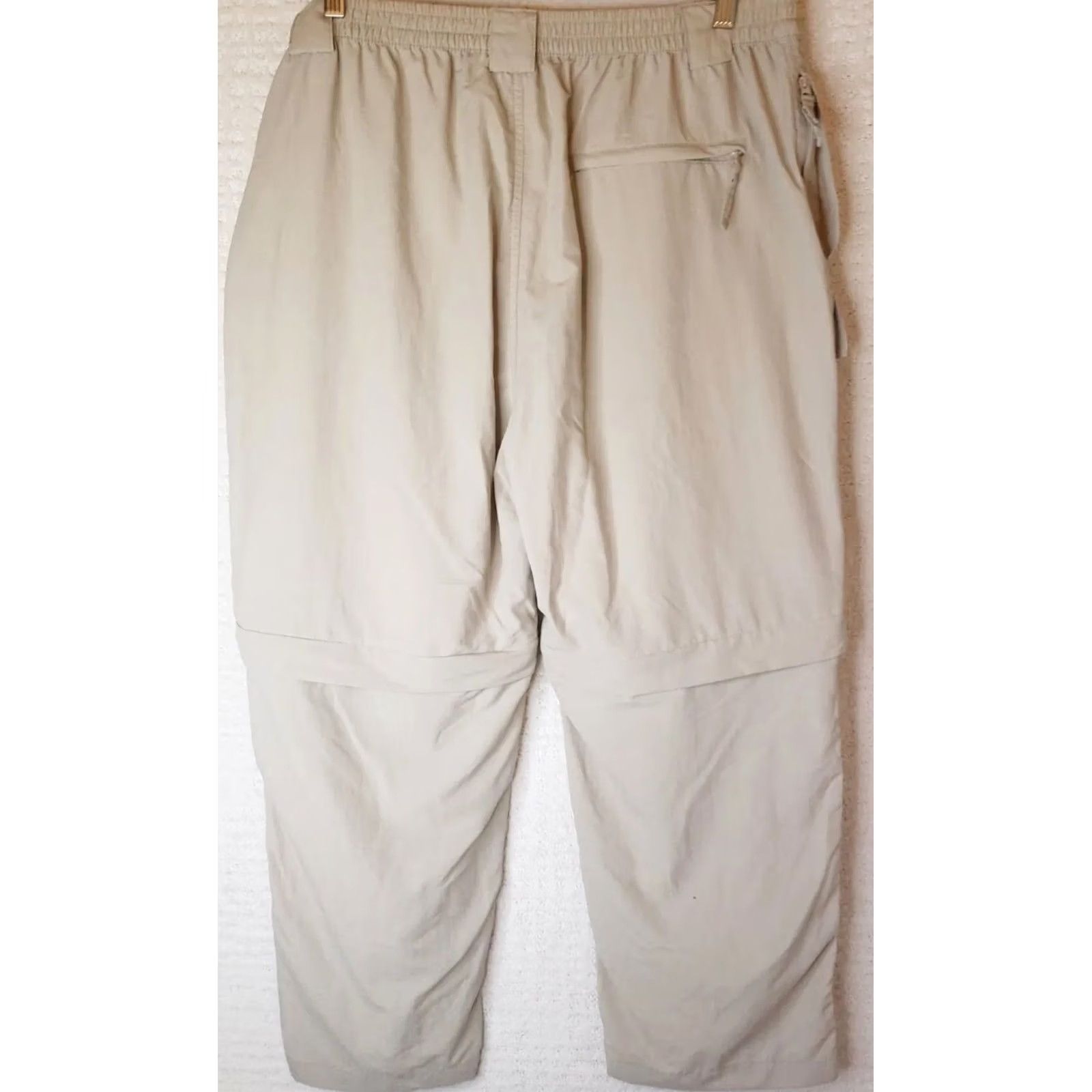 Vintage World Wide Sportsman Pants WOMEN 34W X 27L Beige Convertible Fishing Vented Size 24" / US 00 / IT 34 - 5 Thumbnail