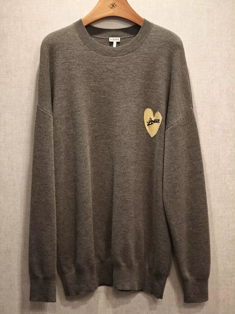 Loewe LOEWE Floral heart pattern round neck loose long sleeve wo Size US S / EU 44-46 / 1 - 1 Thumbnail