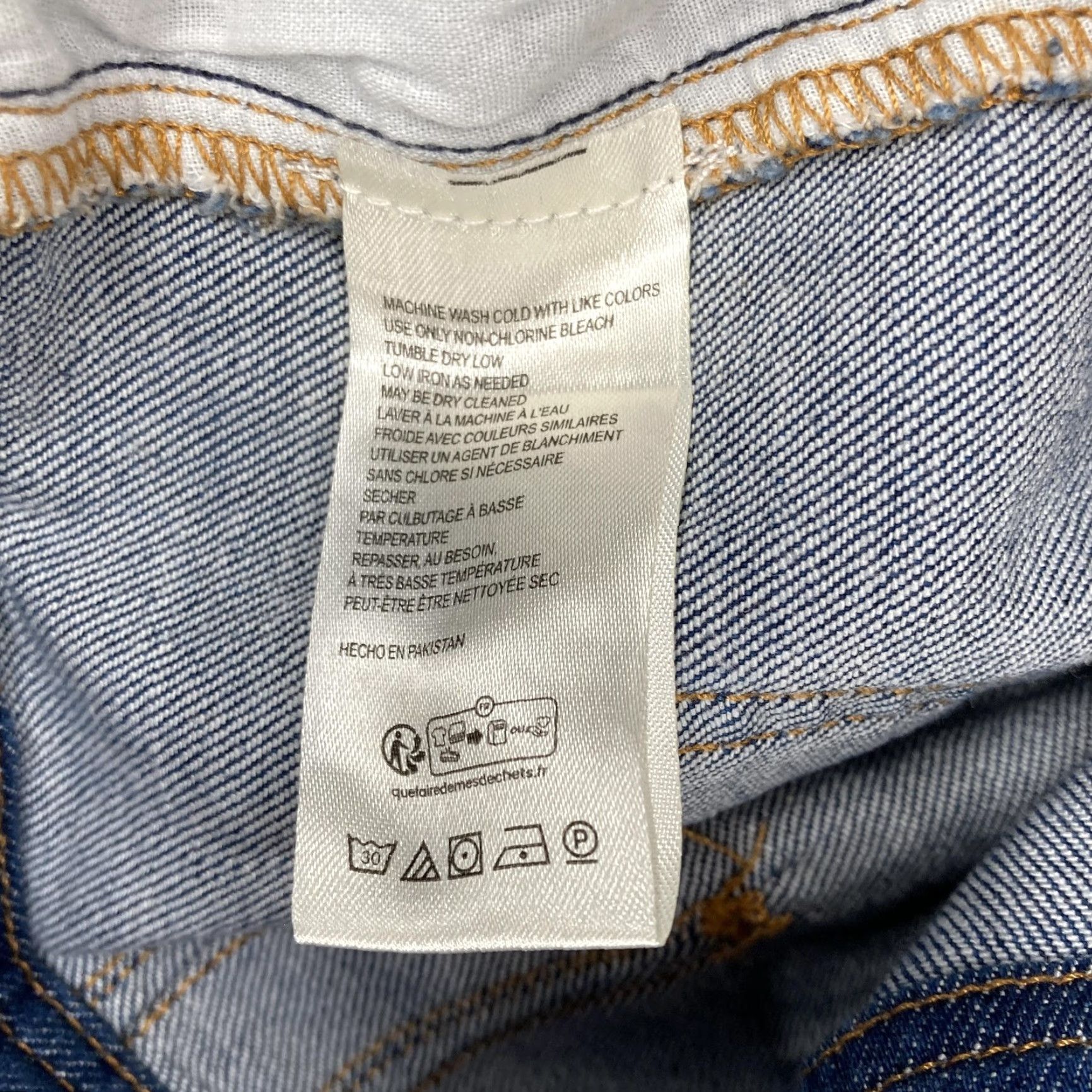 Vintage Pilcro Jeans Womens 28 Blue Relaxed Wide Leg Denim Baggy Trouser High Rise Stretch Cotton Blend Size 28" / US 6 / IT 42 - 5 Thumbnail