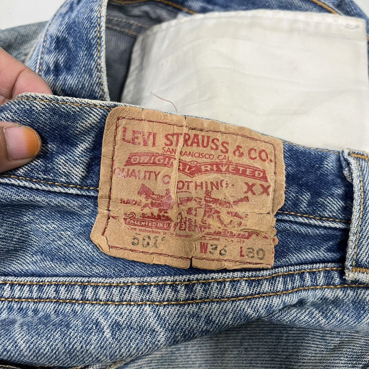 Levi's Vintage Levis Lot 501 Distressed Denim Jeans Size US 34 / EU 50 - 17 Thumbnail