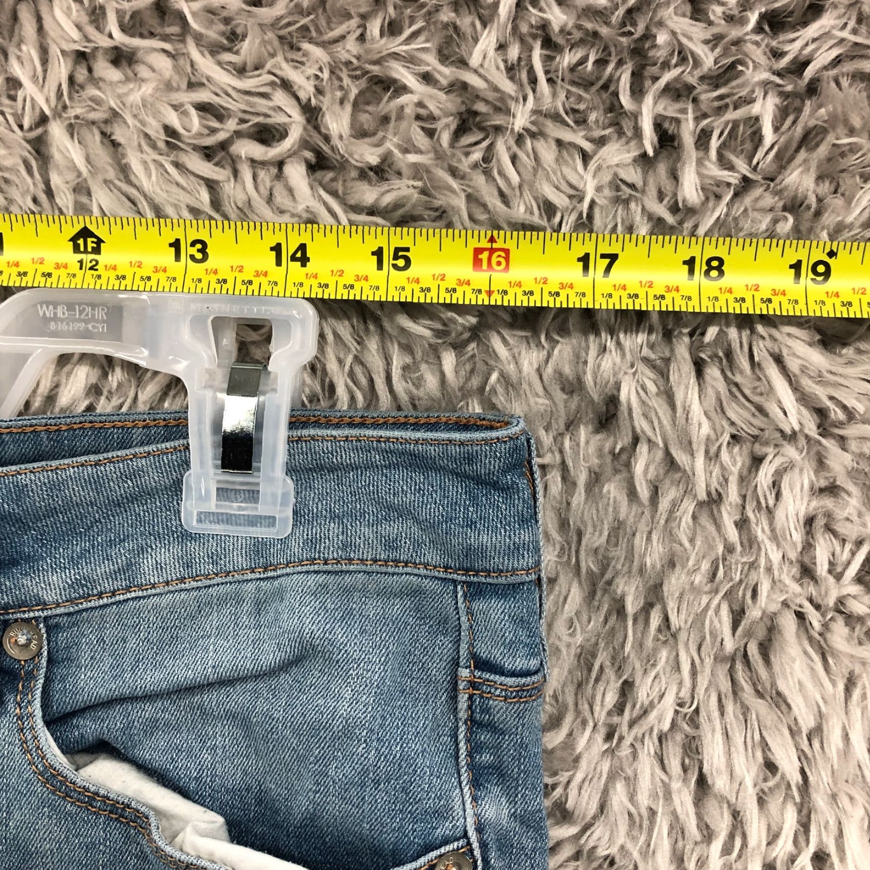 Denime VINTAGE Bullhead Jeans Size 13 Juniors Mid Rise Light Wash Blue Denim 5-Pocket Design Womens Size 34" / US 12 / IT 48 - 2 Thumbnail