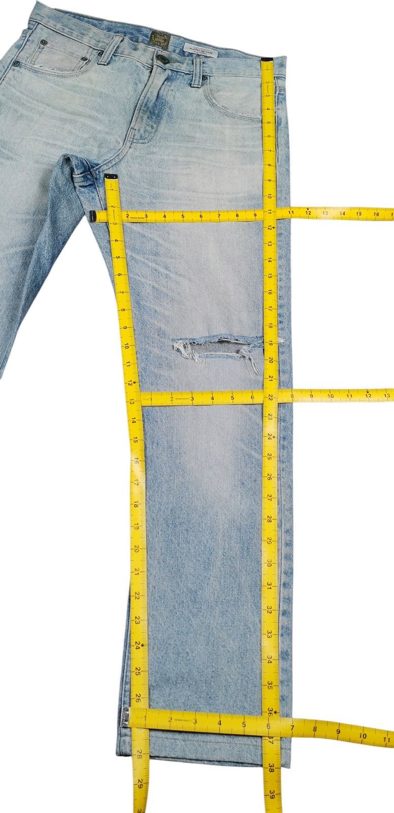 Kapital Back Number Kaihara Denim Distressed Jeans Size US 31 - 9 Thumbnail
