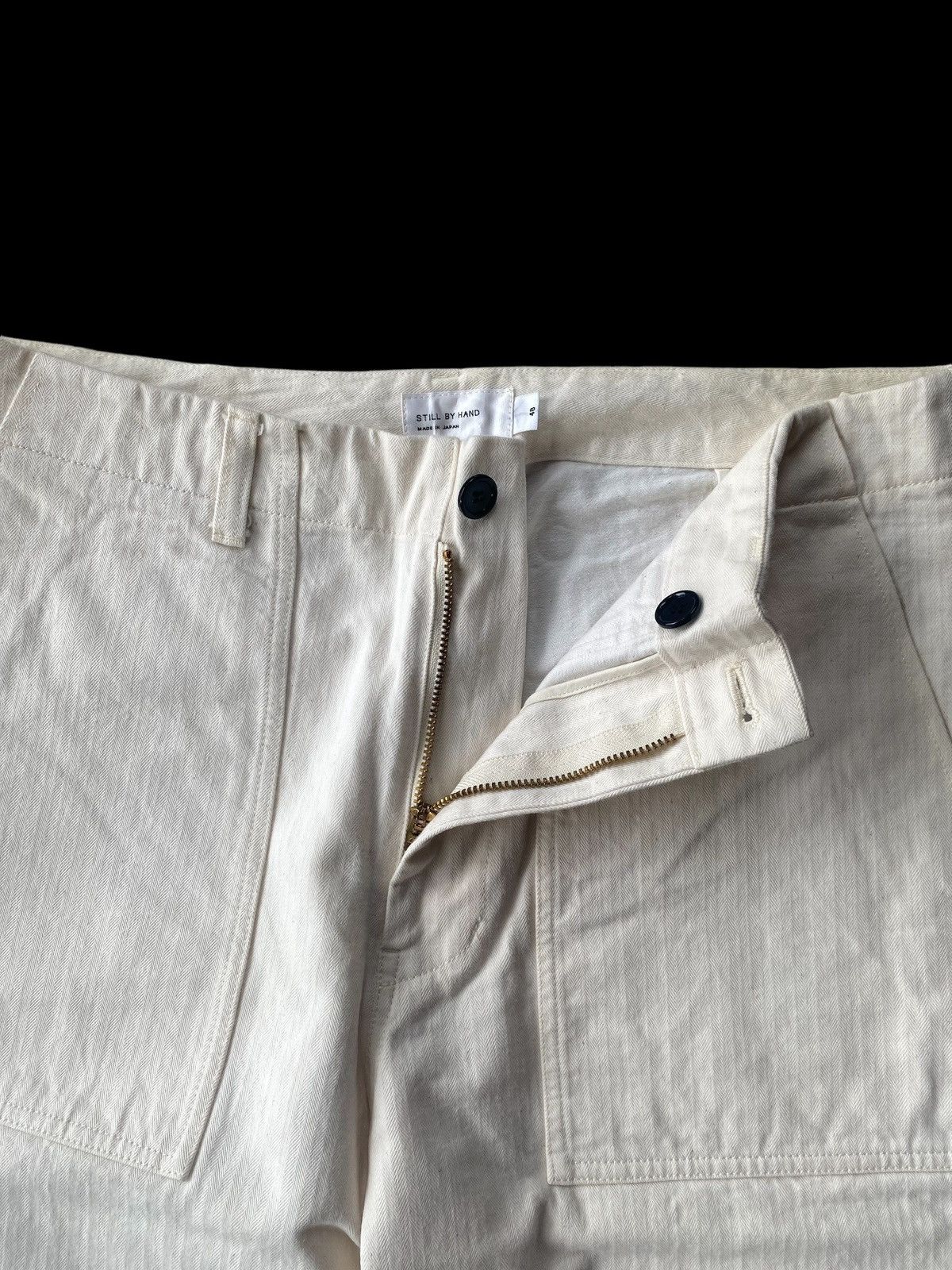 STILL BY HAND still by hand heringbone fatigue pants Size US 35 - 5 Thumbnail