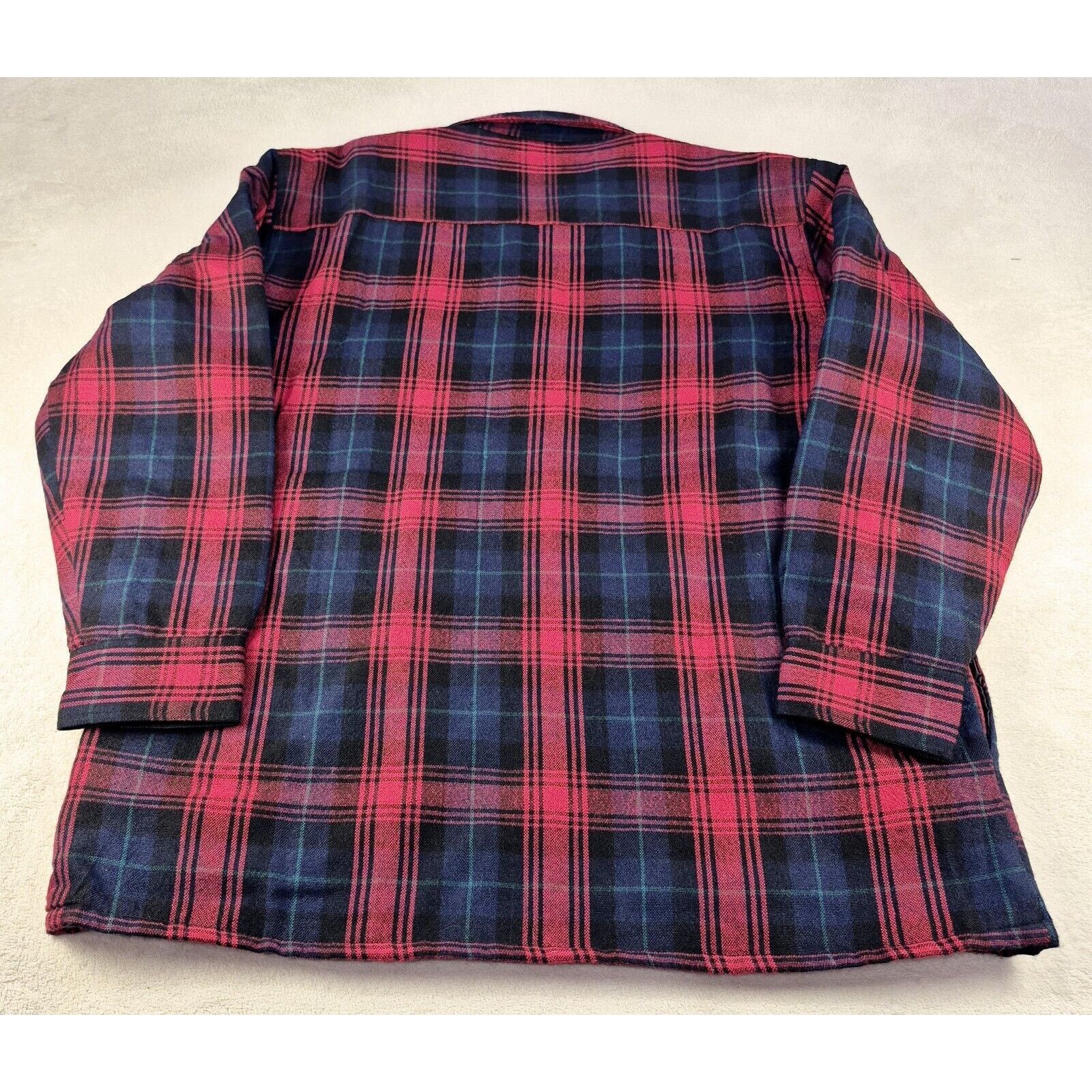 (multee)project Vintage Cambridge Quilt Lined Plaid Button Flannel Large Size US L / EU 52-54 / 3 - 9 Thumbnail