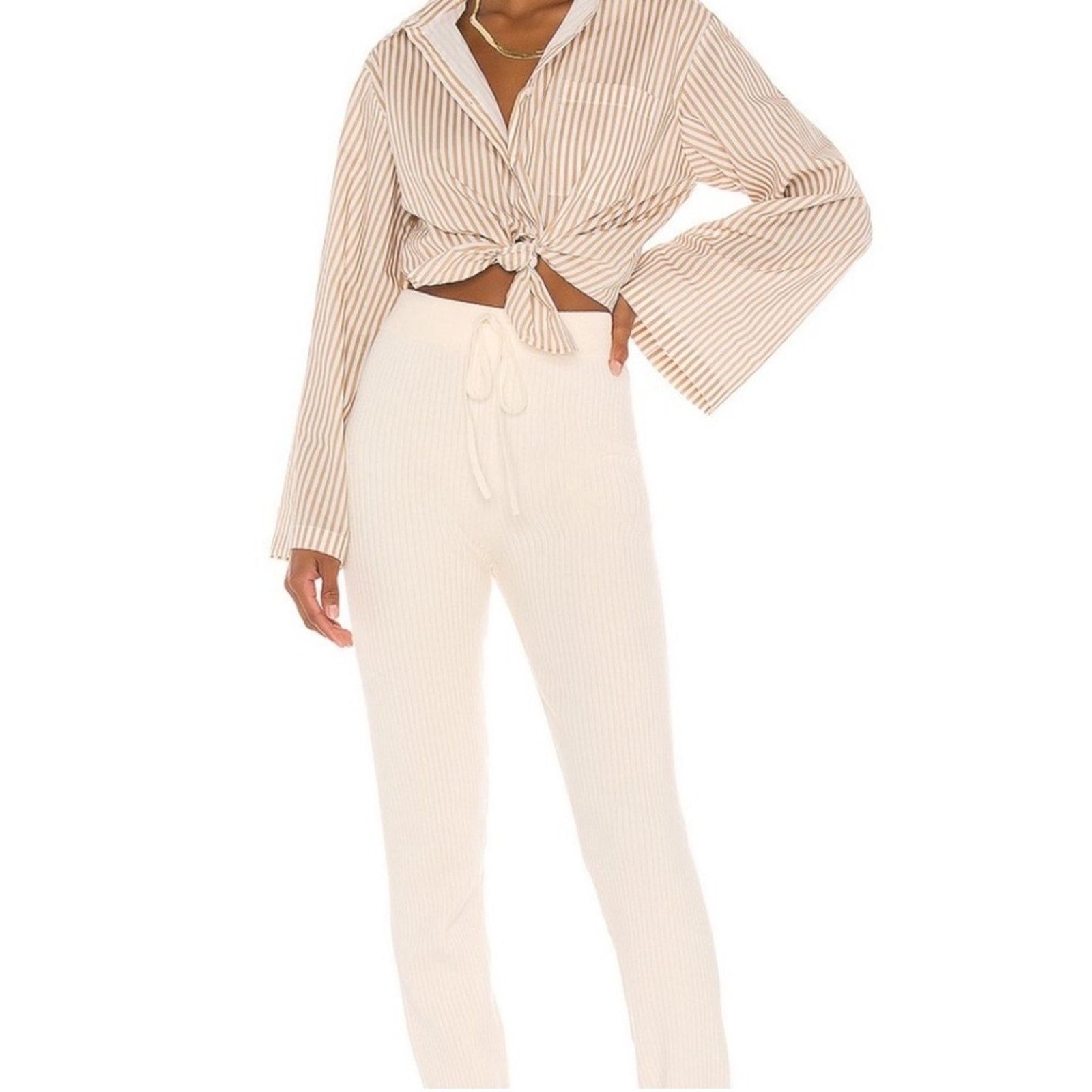 REVOLVE NWT LPA Wide Rib Jogger – Neutral – Size XS Size 26" / US 2 / IT 38 - 4 Thumbnail