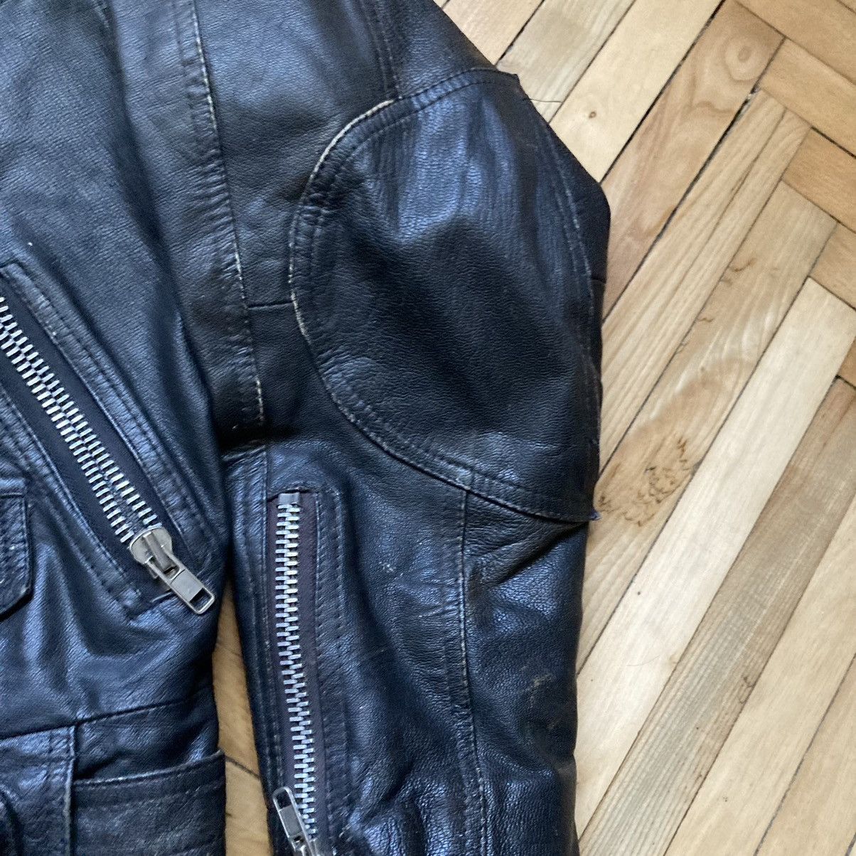 20471120 Vintage 70’s Avant-Garde Punk Leather Biker Jacket Size US M / EU 48-50 / 2 - 8 Thumbnail