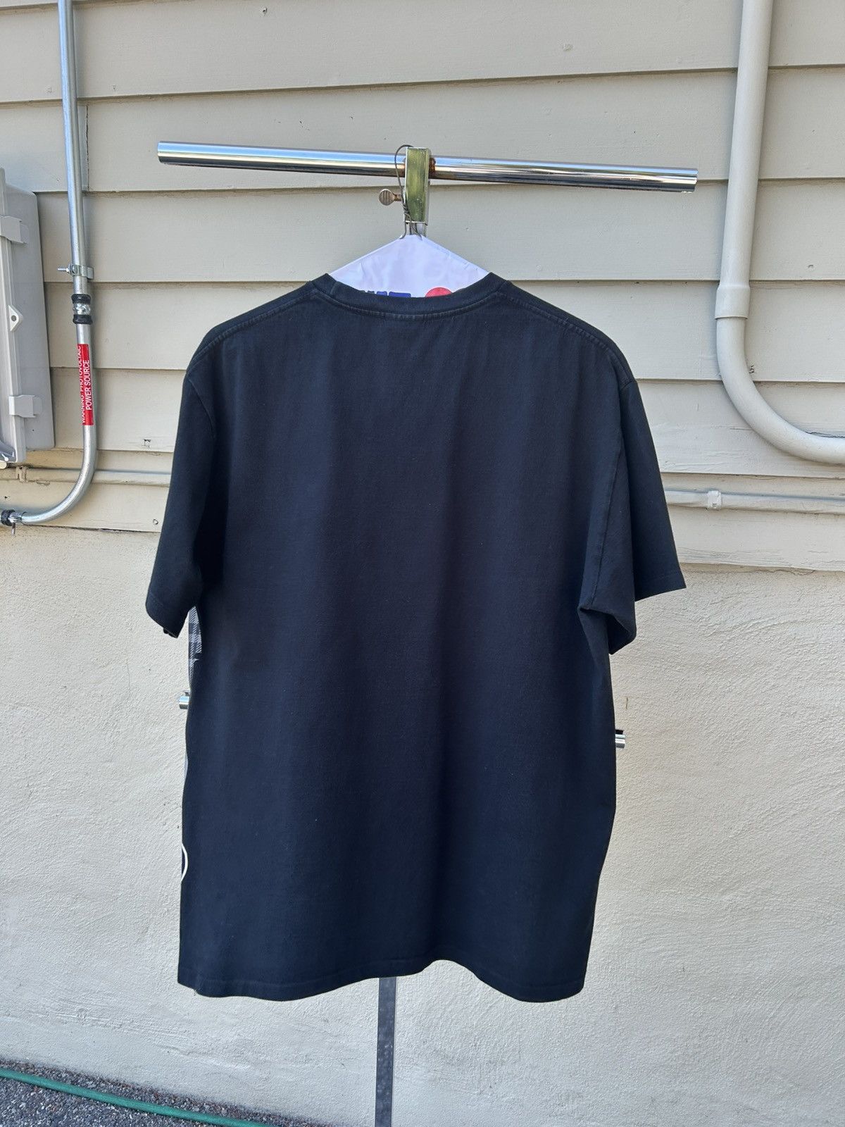 Bape logo check side big ape head tee