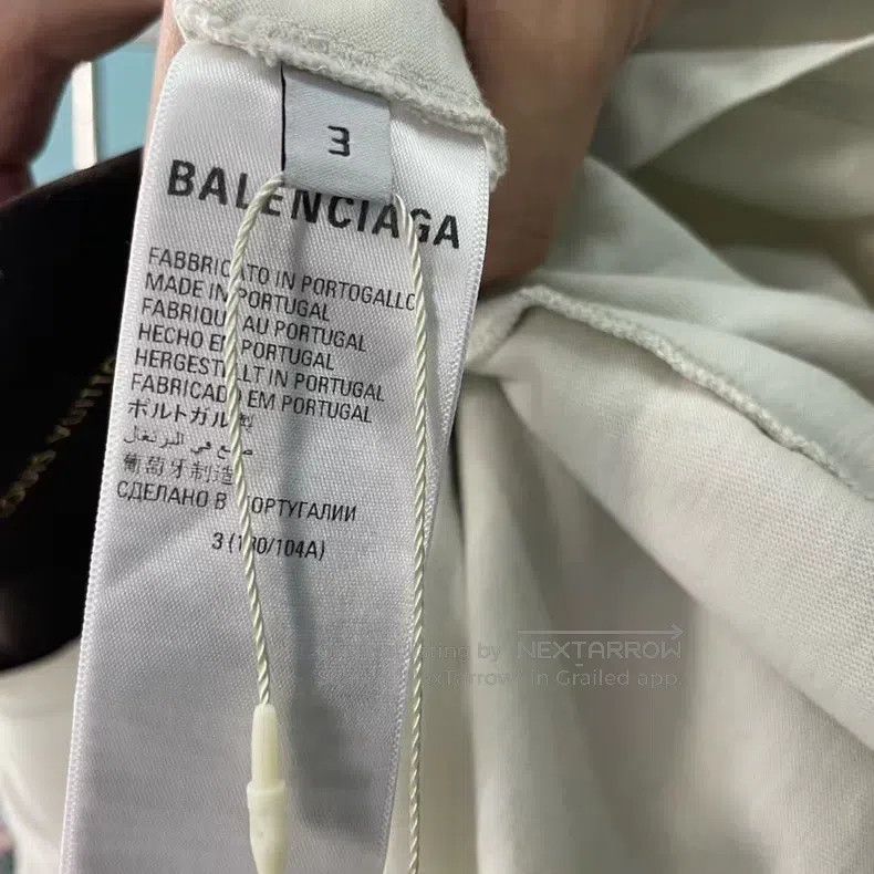 Balenciaga Balenciaga White logo blocked short-sleeved shirt Size US L / EU 52-54 / 3 - 4 Thumbnail