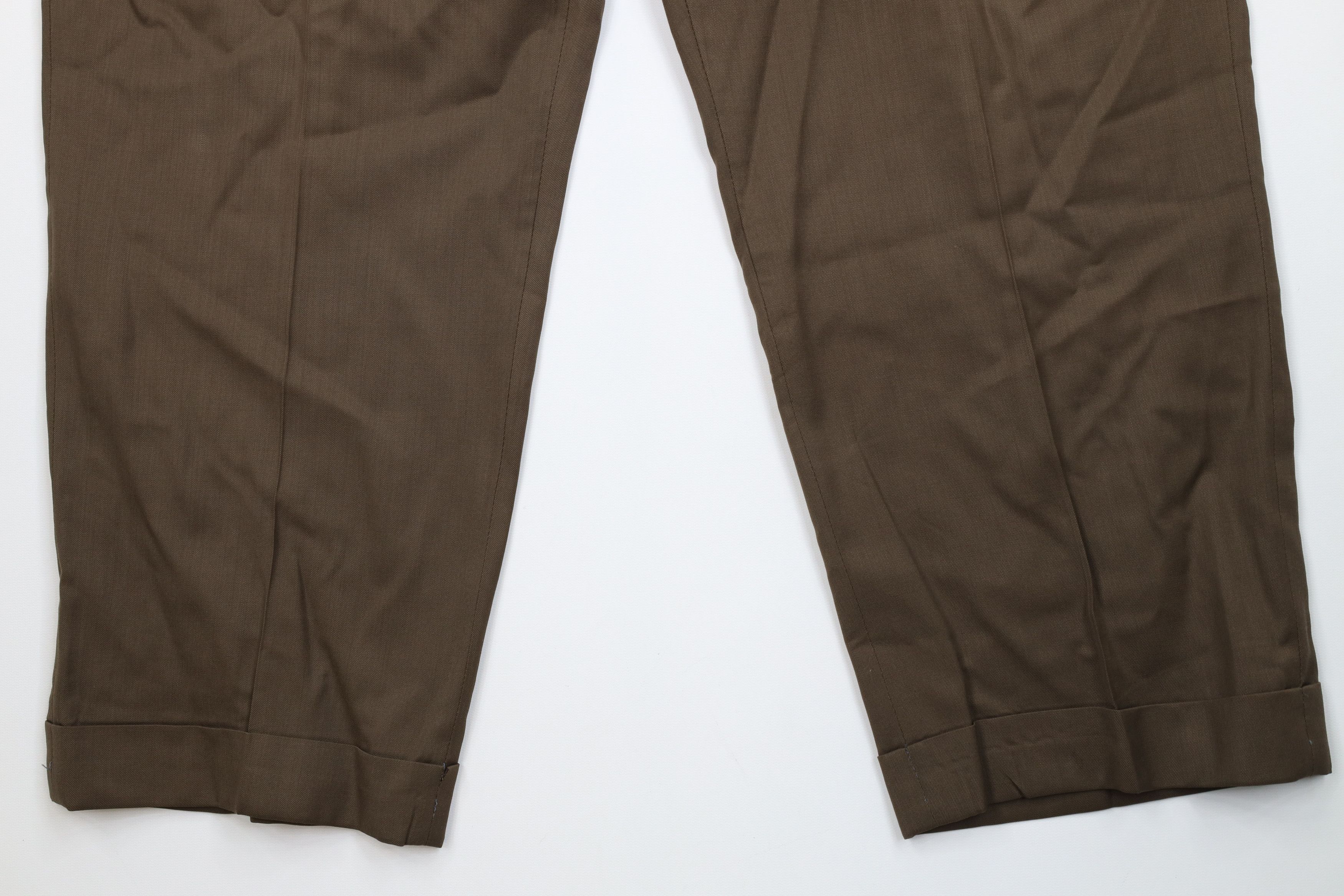 Jos. A. Bank Vintage Jos A Bank Wool Knit Wide Leg Chino Pants Brown Size US 38 / EU 54 - 4 Thumbnail