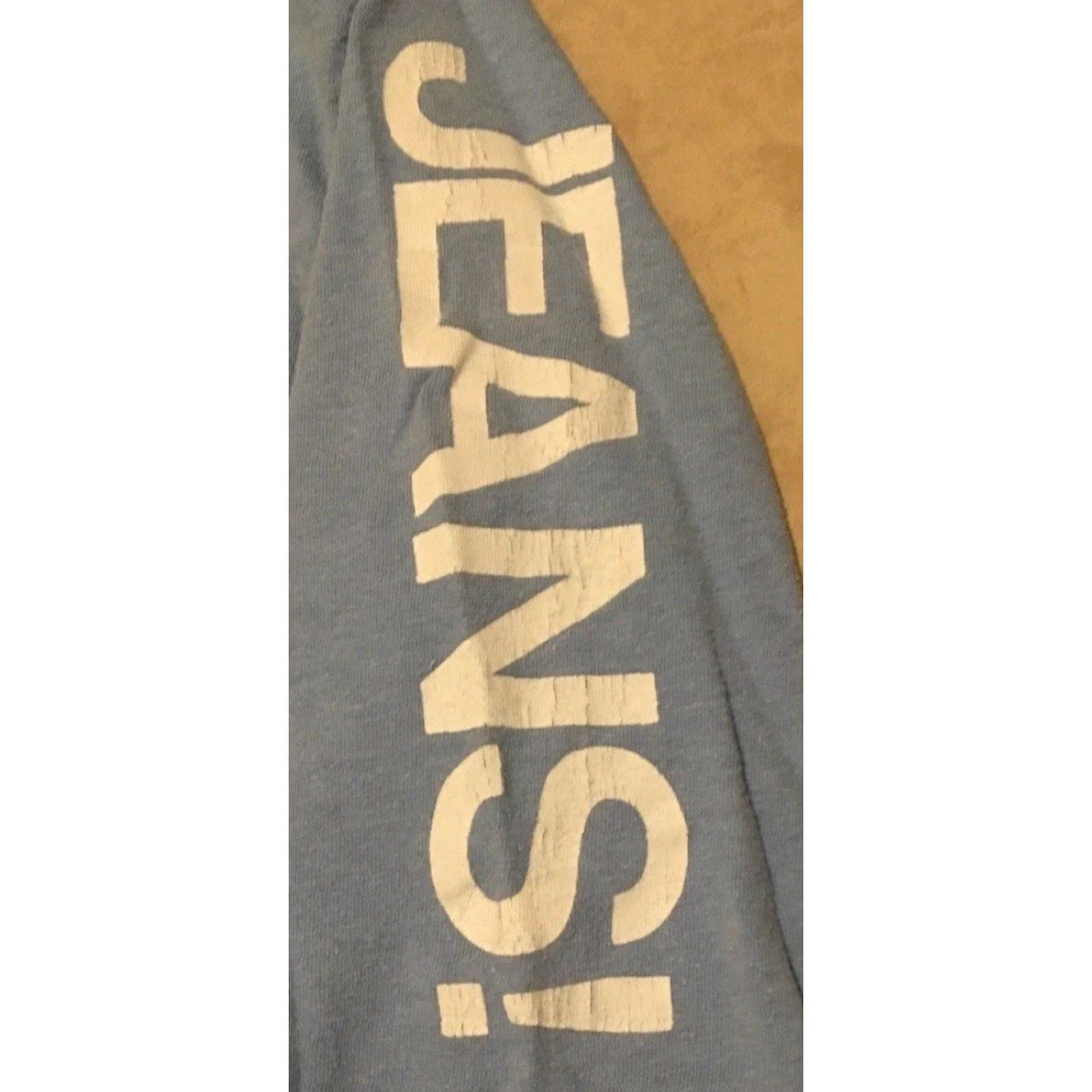 Denime VINTAGE 80s JeansJeansJeans Canada Denim Store Shirt M Blue Striped Single Stitch T-Shirt Mens Grunge 90s Funny Joke USA USA Size US M / EU 48-50 / 2 - 3 Thumbnail