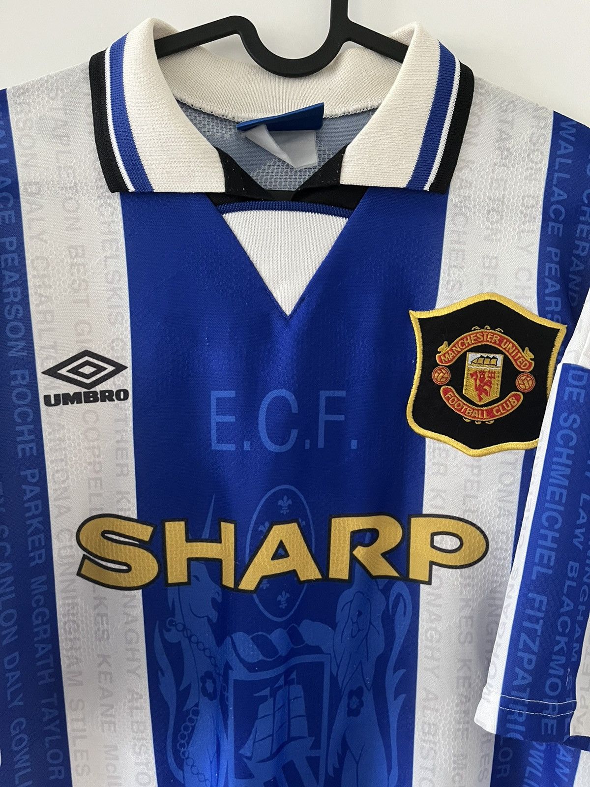 Manchester United umbro 1994-1996 trzecia Ince vintage — zdjęcie 4
