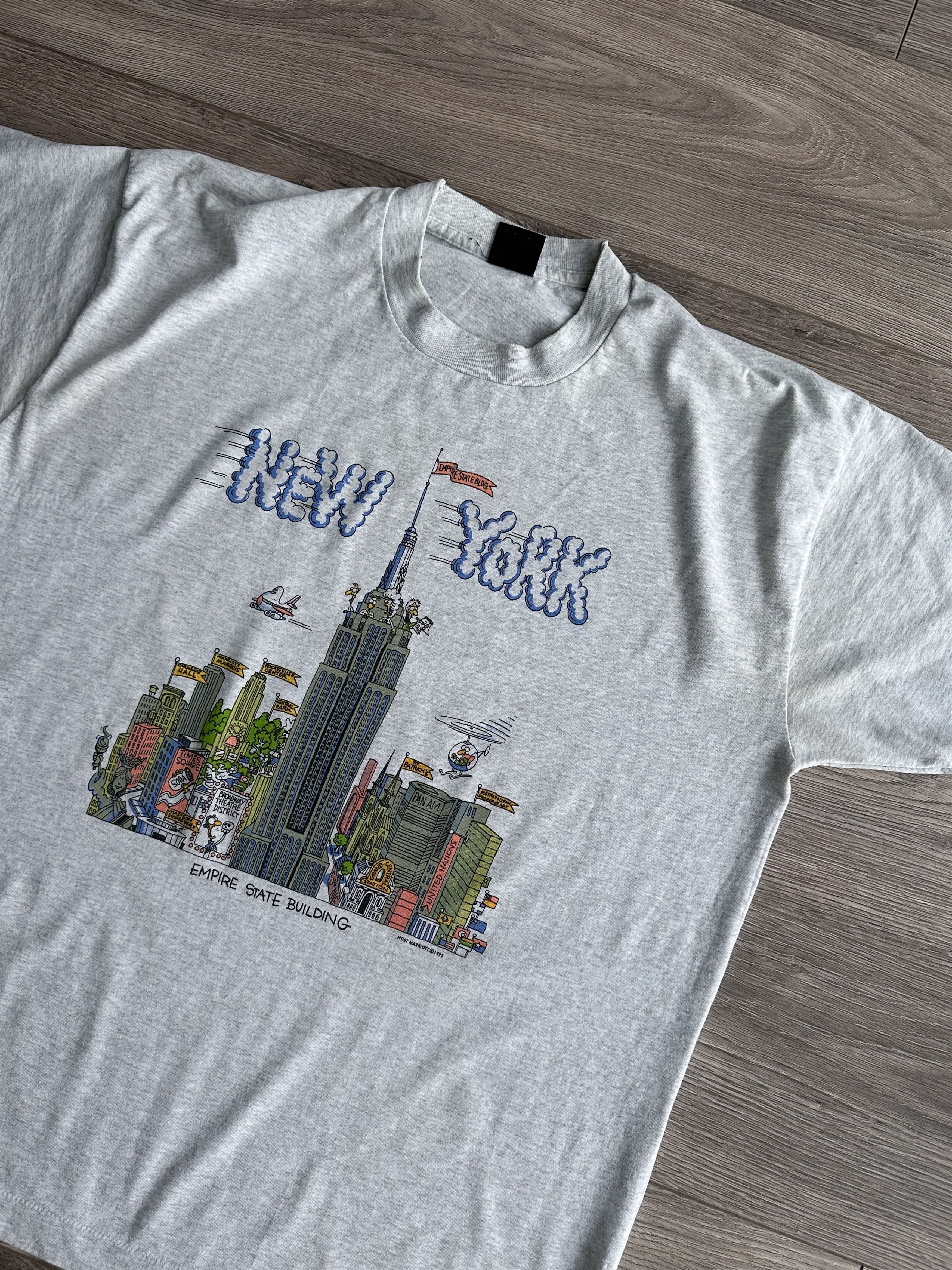 Vintage New York EMPIRE STATE BUILDING vintage t shirt Size US XL / EU 56 / 4 - 2 Thumbnail