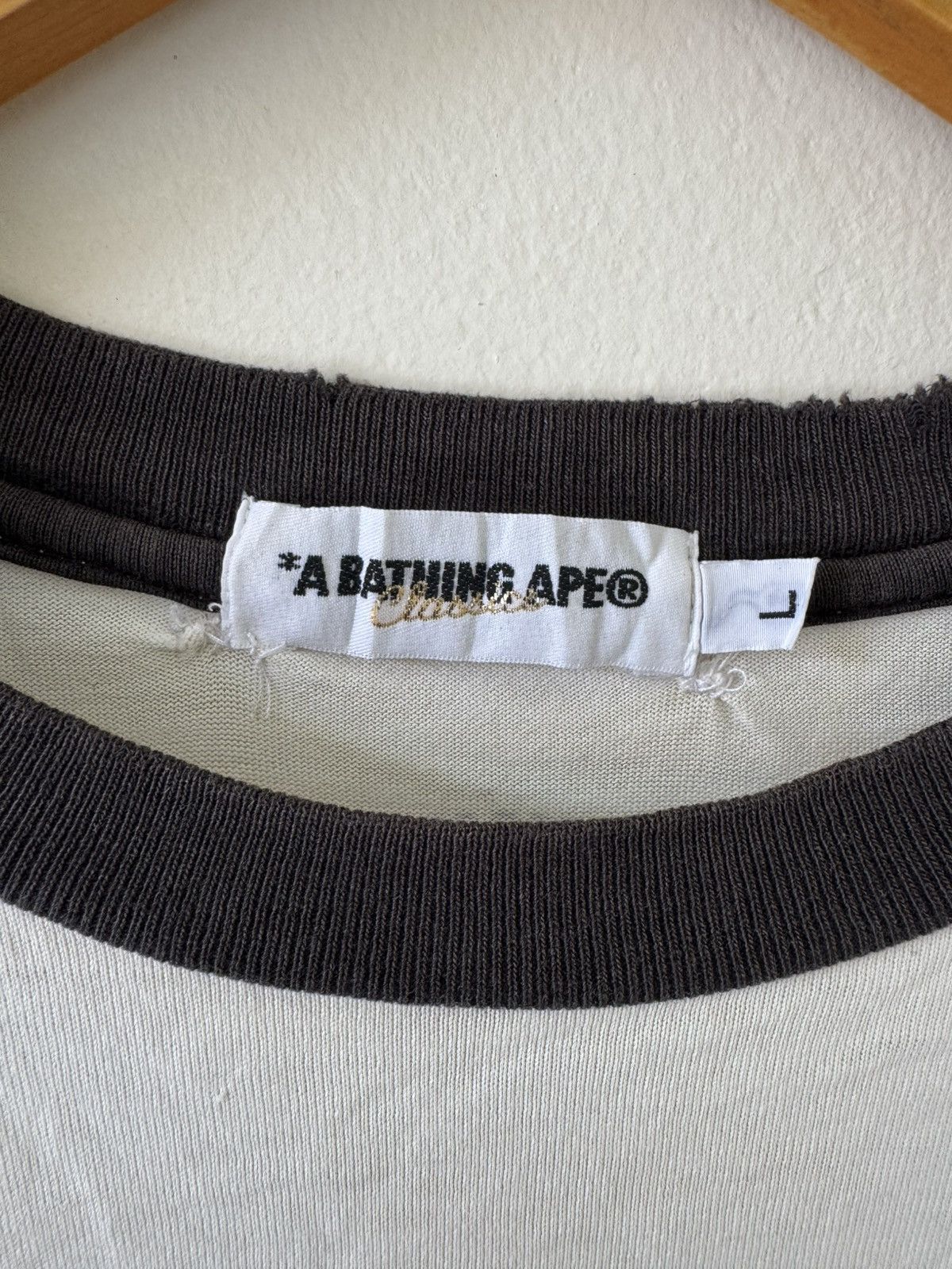 Bape VINTAGE BAPE FONT FIRE LOGO 3/4 SLEEVE T SHIRT Size US L / EU 52-54 / 3 - 6 Thumbnail