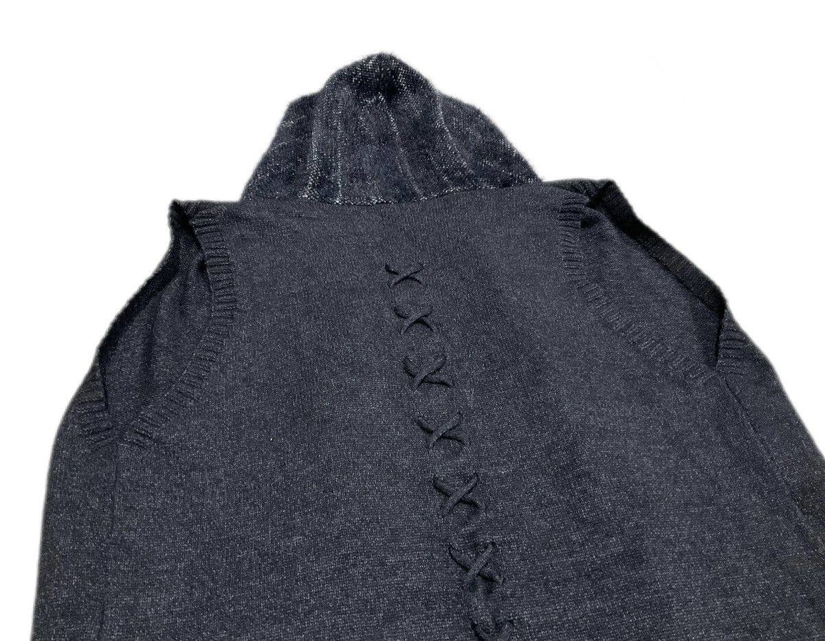 Japanese Brand 🔥70s Italian Designer Rebesa Knit Boxer Hood Laces Up Mohair Size US XL / EU 56 / 4 - 3 Thumbnail