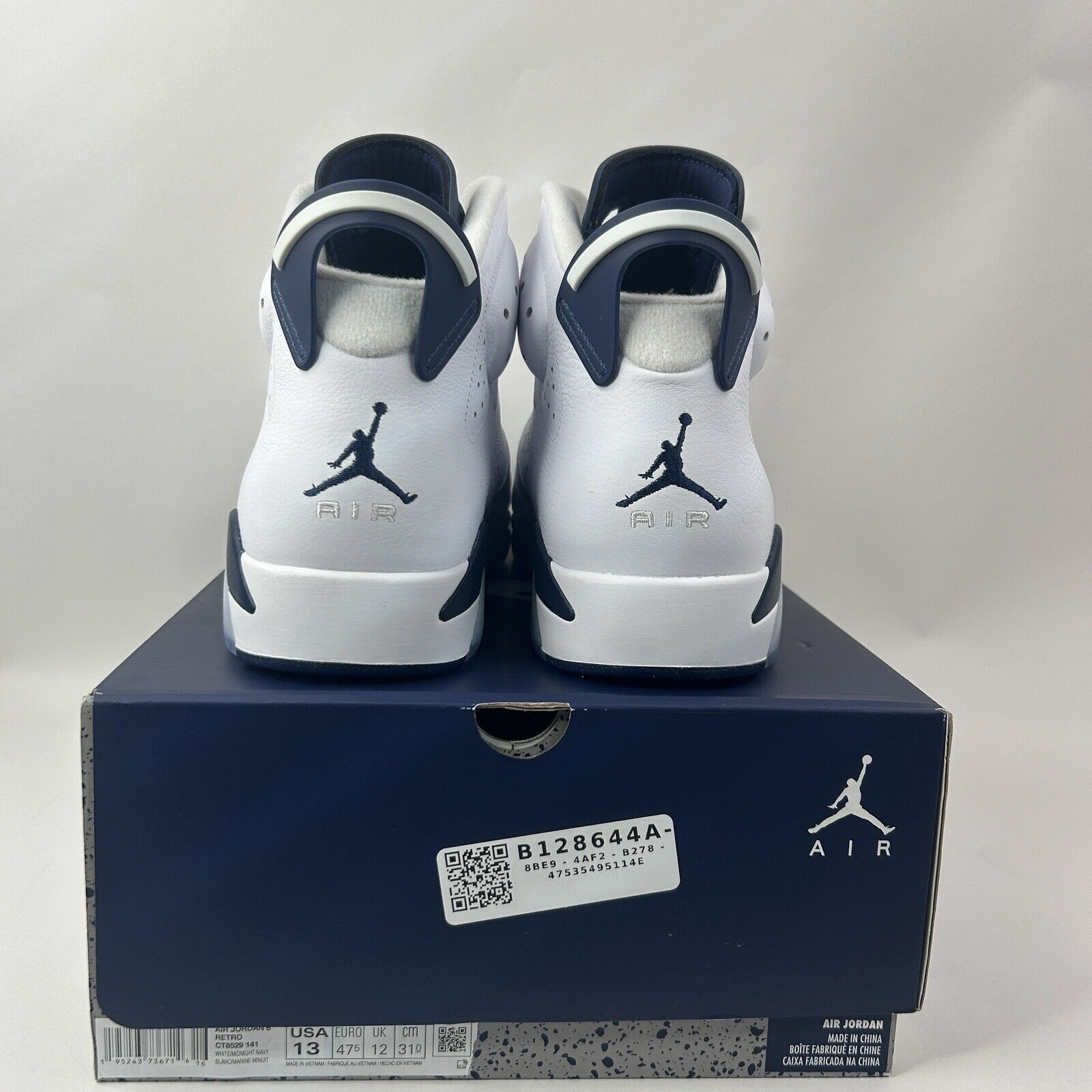 Nike Nike Air Jordan 6 Retro “Midnight Navy” 2024 Size US 13 / EU 46 - 4 Thumbnail
