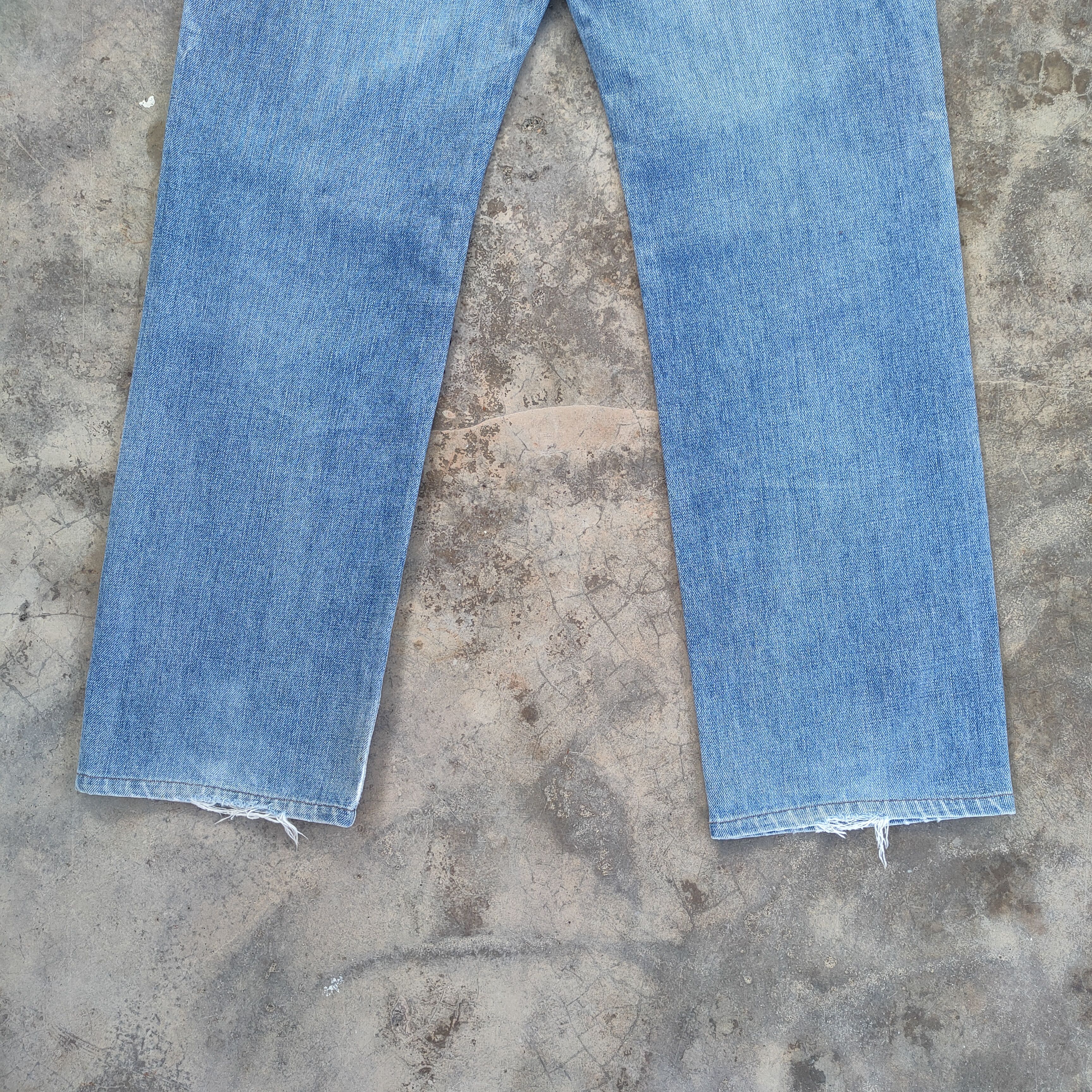 Edwin × Jean × Vintage W32 VINTAGE EDWIN 503 FADED RIPPED JEANS DENIM PANTS Size US 32 / EU 48 - 13 Thumbnail