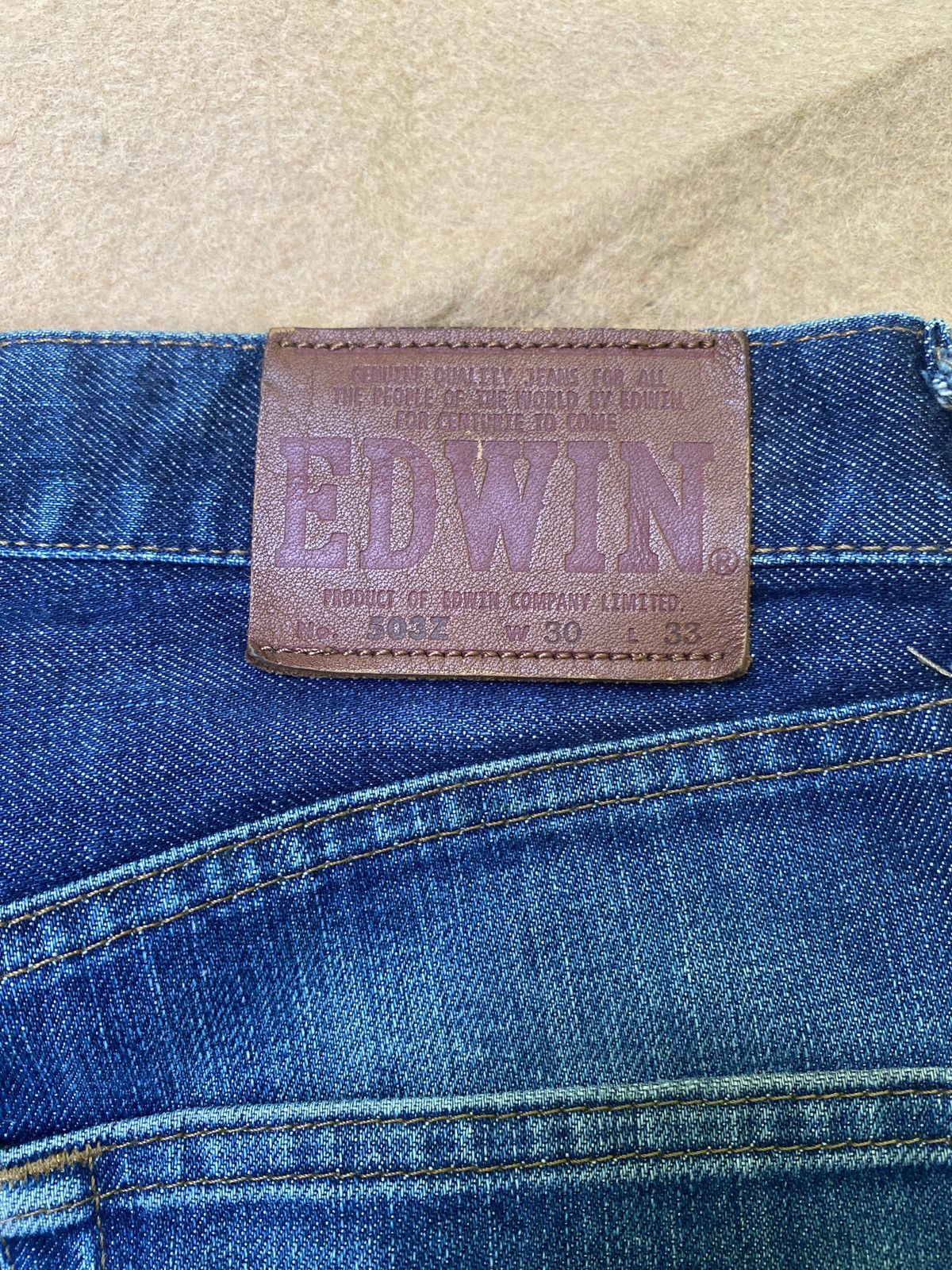 Edwin × If Six Was Nine × Le Grande Bleu (L.G.B.) Edwin 503 regular cut Size US 28 / EU 44 - 5 Thumbnail